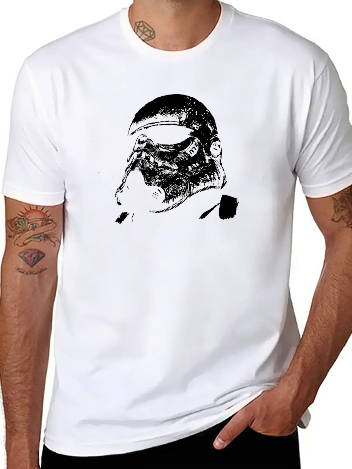 Storm Trooper Lightweight Cotton T-Shirt – Daily Comfort Graphic Shirt