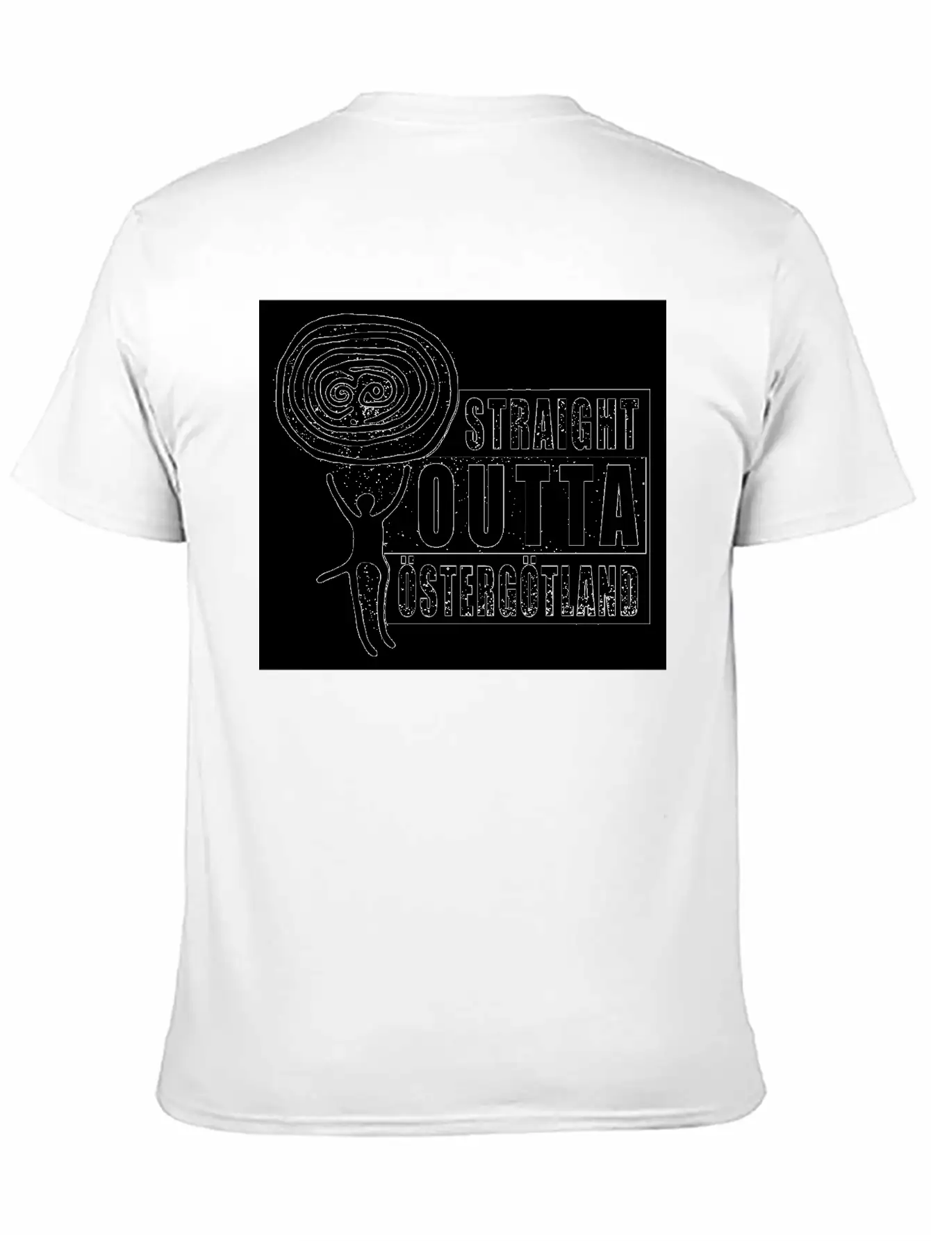 Straight Outta Östergötland Lightweight Cotton T-Shirt – Daily Comfort Graphic Shirt