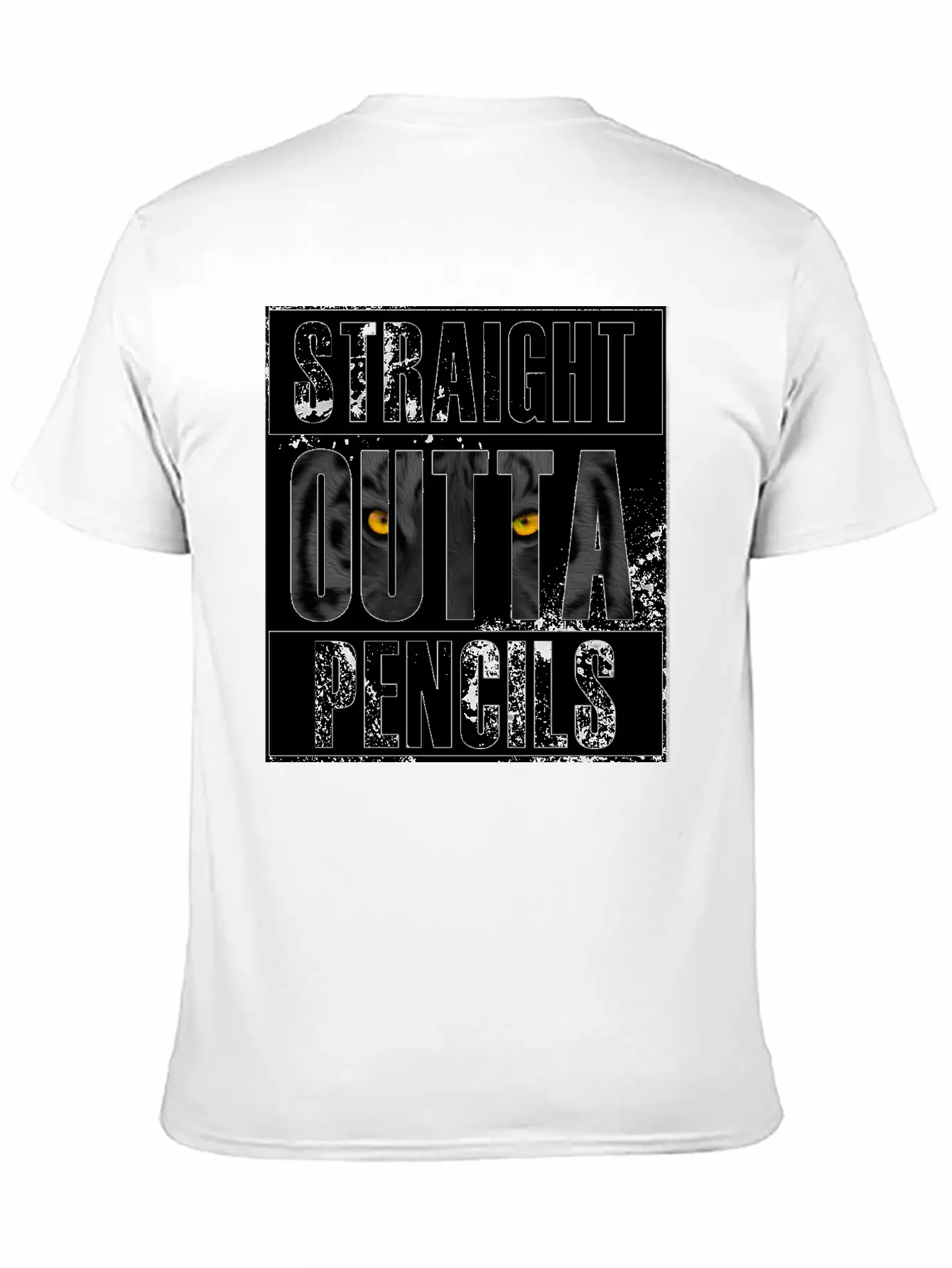 Straight Outta Pencils T Shirt Modern Fit Casual T-Shirt – Clean And Versatile Design