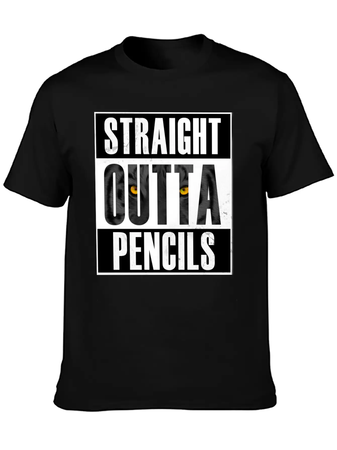 Straight Outta Pencils T Shirt Modern Fit Casual T-Shirt – Clean And Versatile Design
