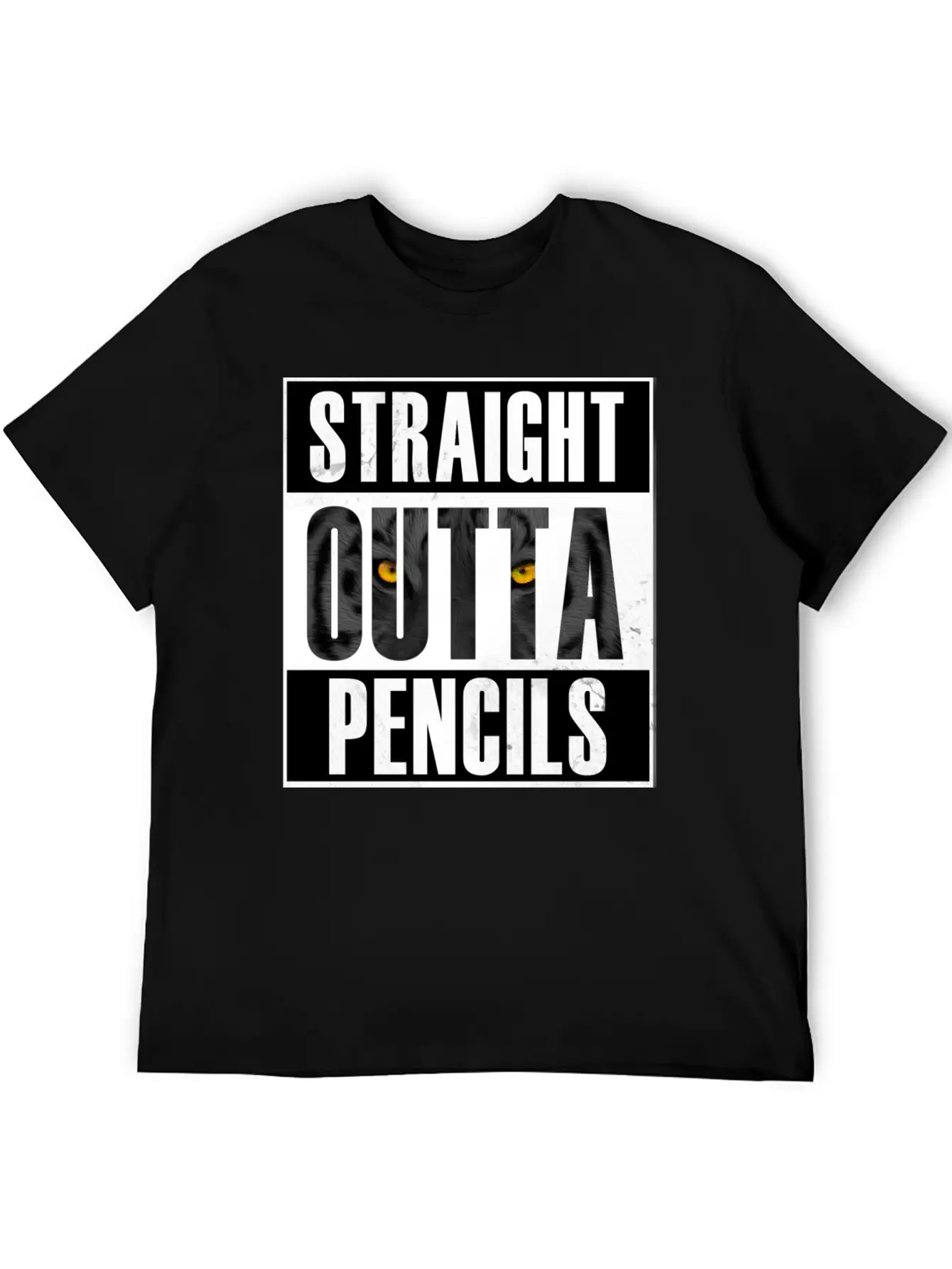 Straight Outta Pencils T Shirt Modern Fit Casual T-Shirt – Clean And Versatile Design