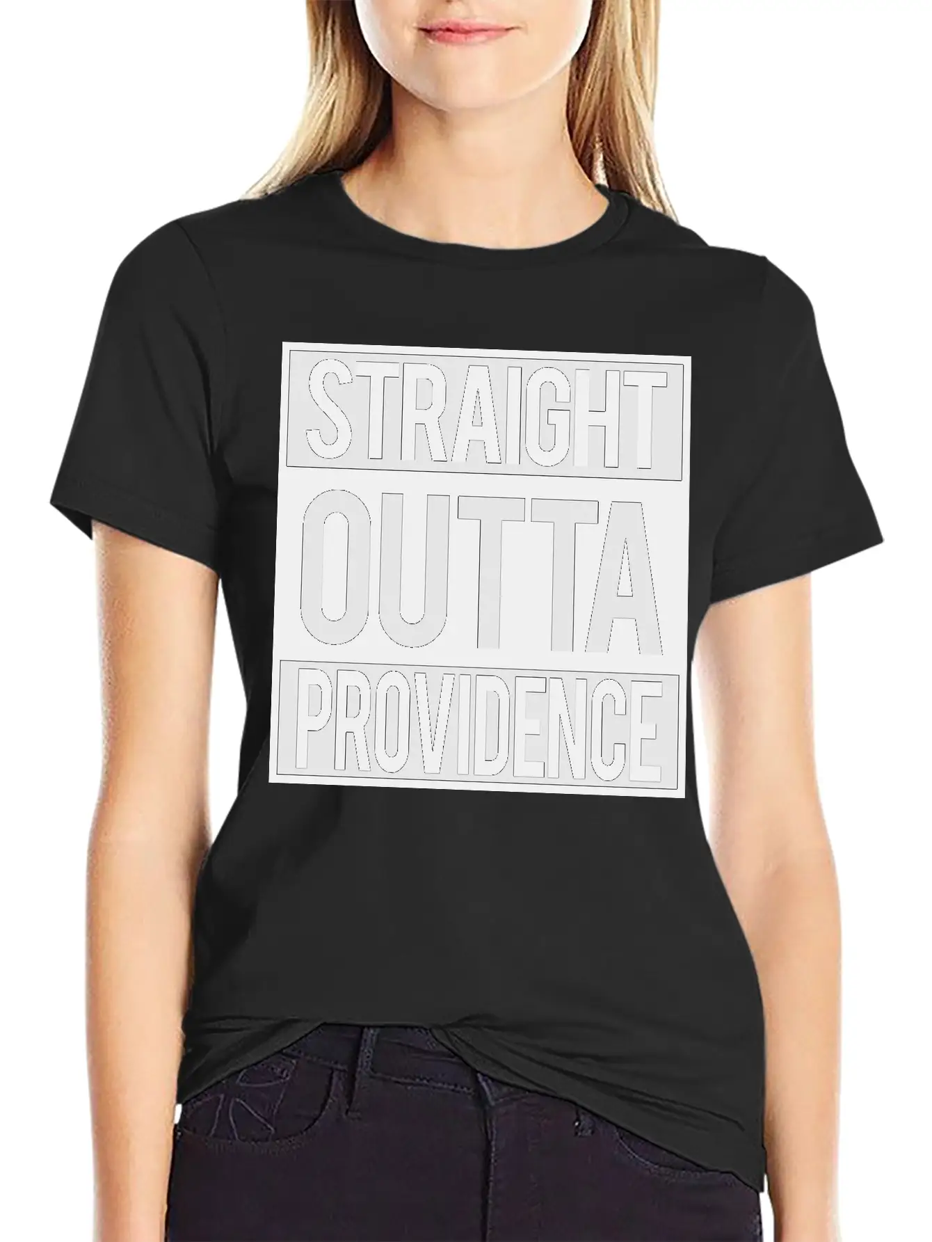 Straight Outta Providence Lightweight Cotton T-Shirt – Daily Comfort Graphic Shirt