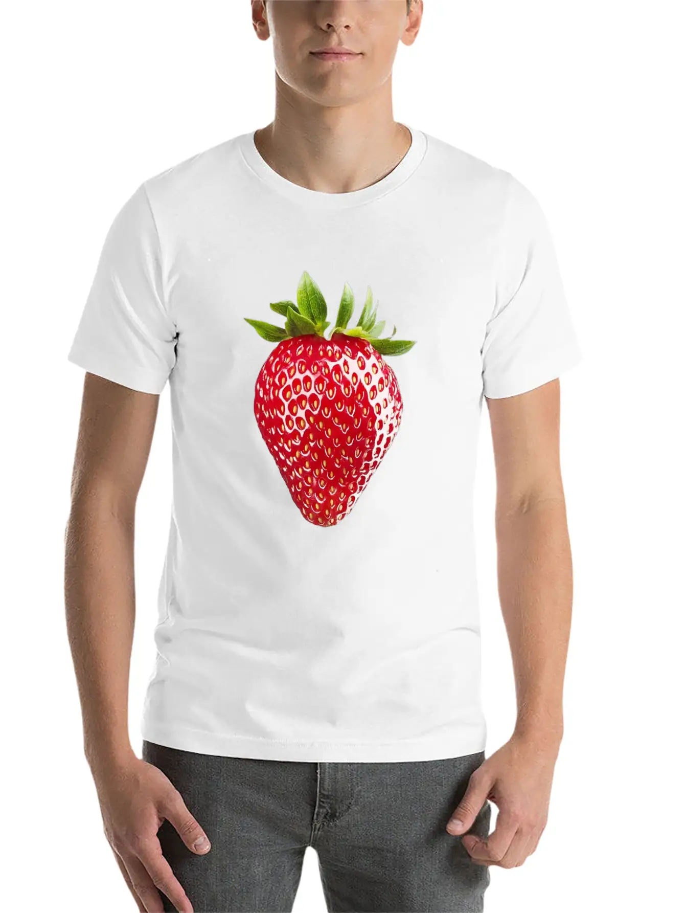 🍓 Strawberry Collection 🍓 Unisex Casual T-Shirt – Clean Design For Daily Comfort
