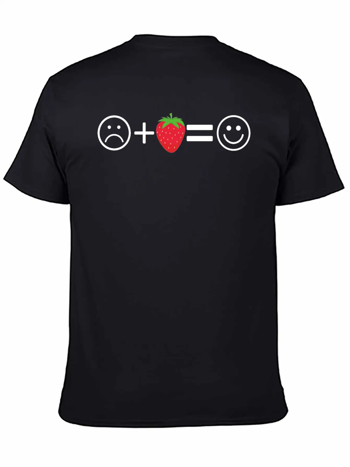 Strawberry Emotion Happy Pill Berry Fruits Unisex Casual T-Shirt – Clean Design For Daily Comfort