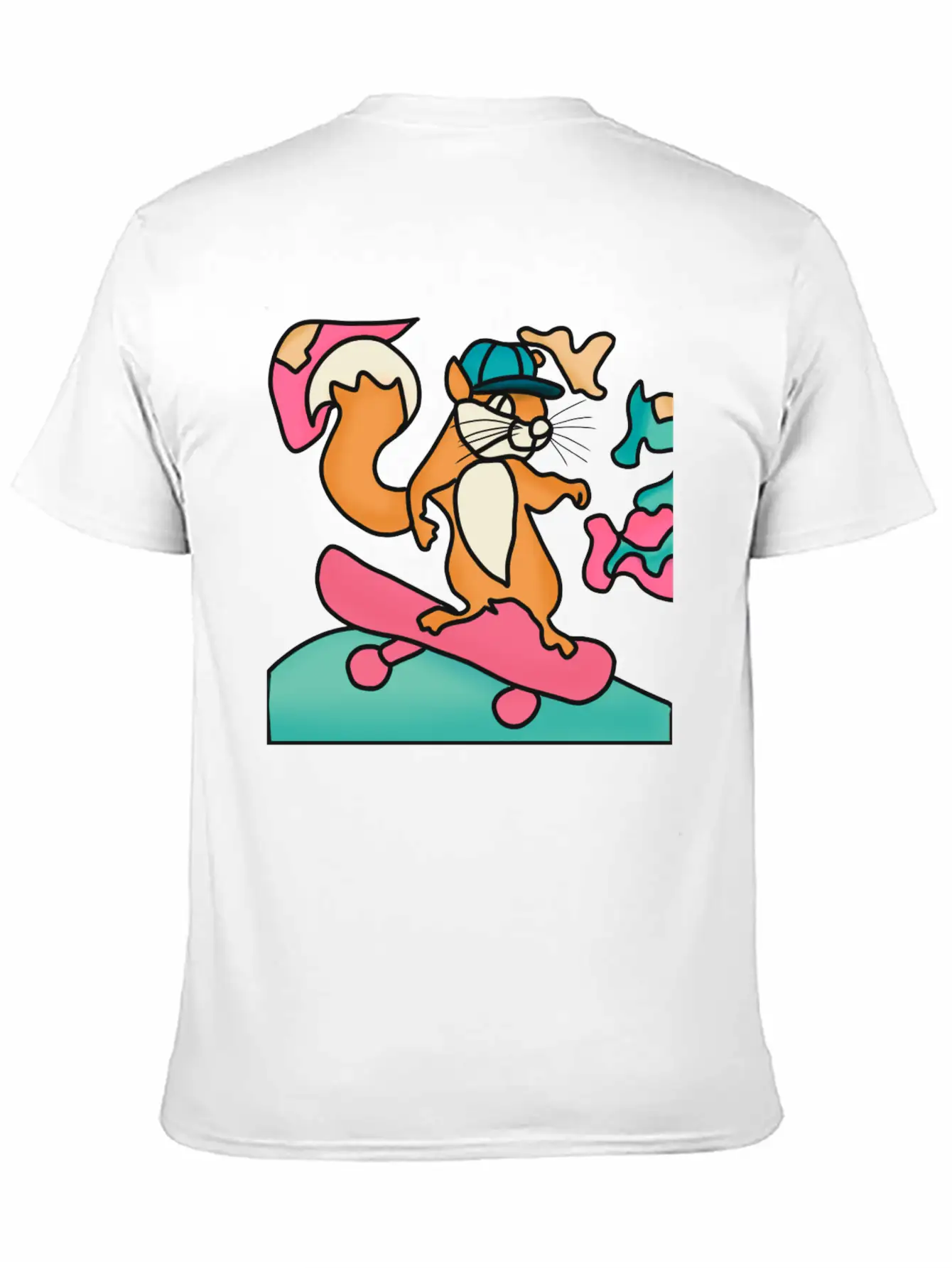 Street Retro Squirrel On Skateboard | Funny Unisex Casual T-Shirt – Clean Design For Daily Comfort