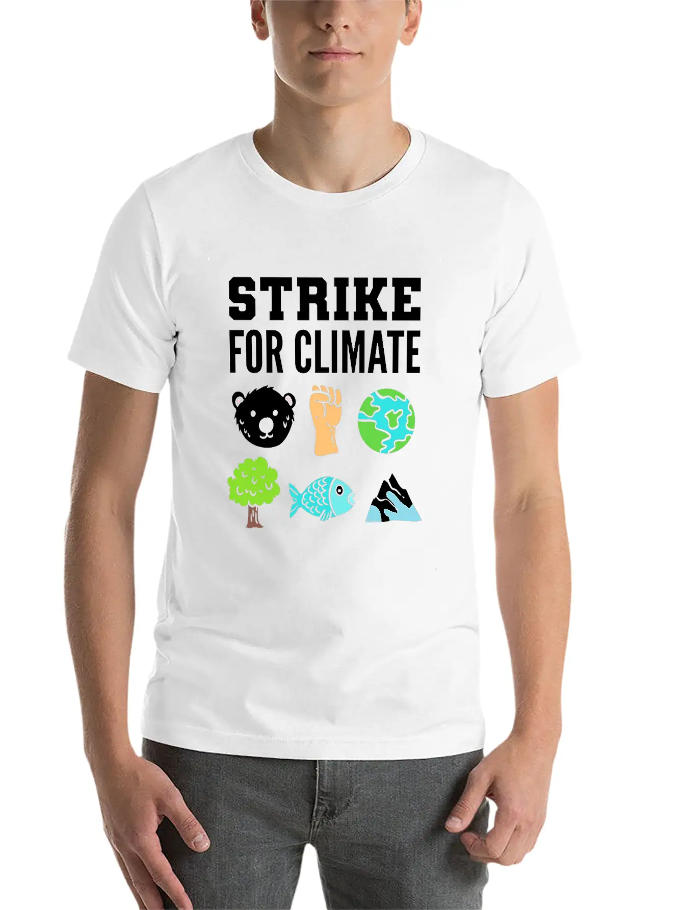 Strike For Climate Eco-Friendly Advocates Gift Essential Cotton Tee For Daily Outfits – Unisex Style