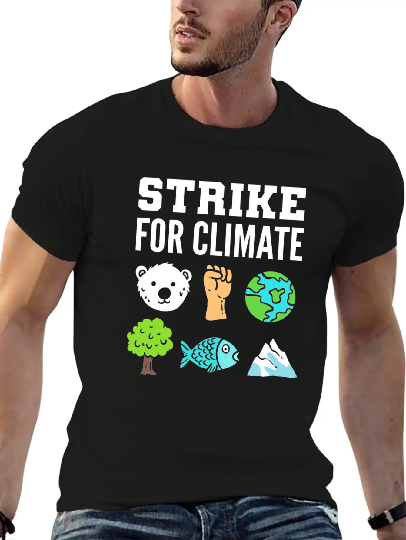 Strike For Climate Eco-Friendly Advocates Gift Essential Cotton Tee For Daily Outfits – Unisex Style