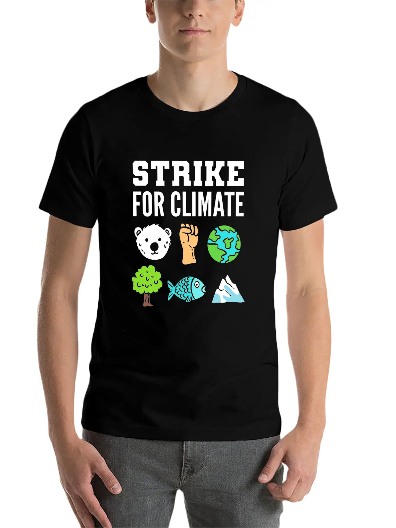 Strike For Climate Eco-Friendly Advocates Gift Essential Cotton Tee For Daily Outfits – Unisex Style