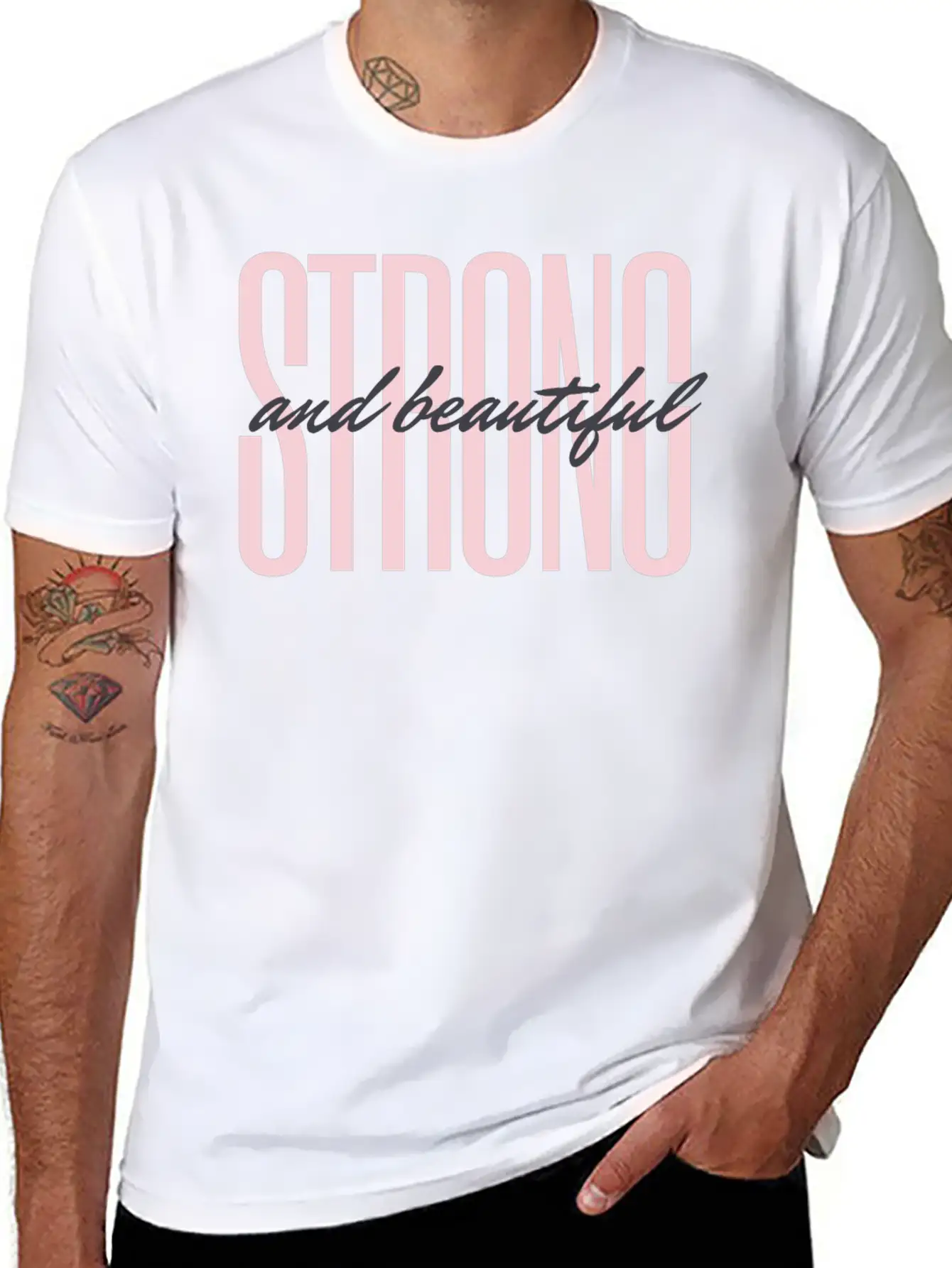 Strong And Beautiful Unisex Casual T-Shirt – Clean Design For Daily Comfort
