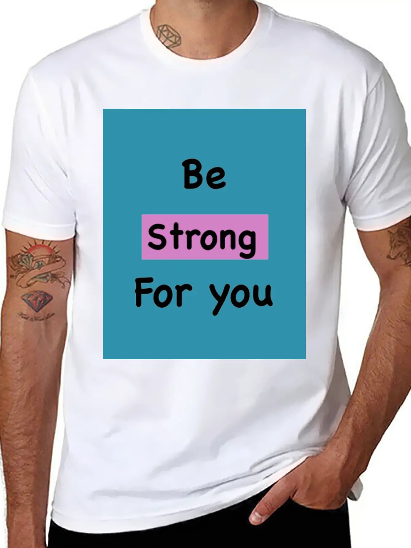 Strong Classic Fit Graphic Tee For Daily Comfort – Unisex Cotton Shirt