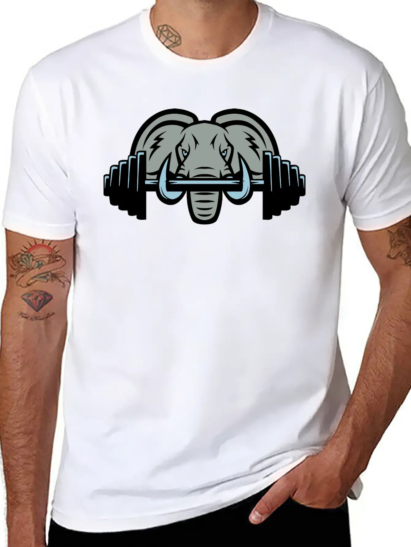 Strong Elephant Essential Cotton Tee For Daily Outfits – Unisex Style