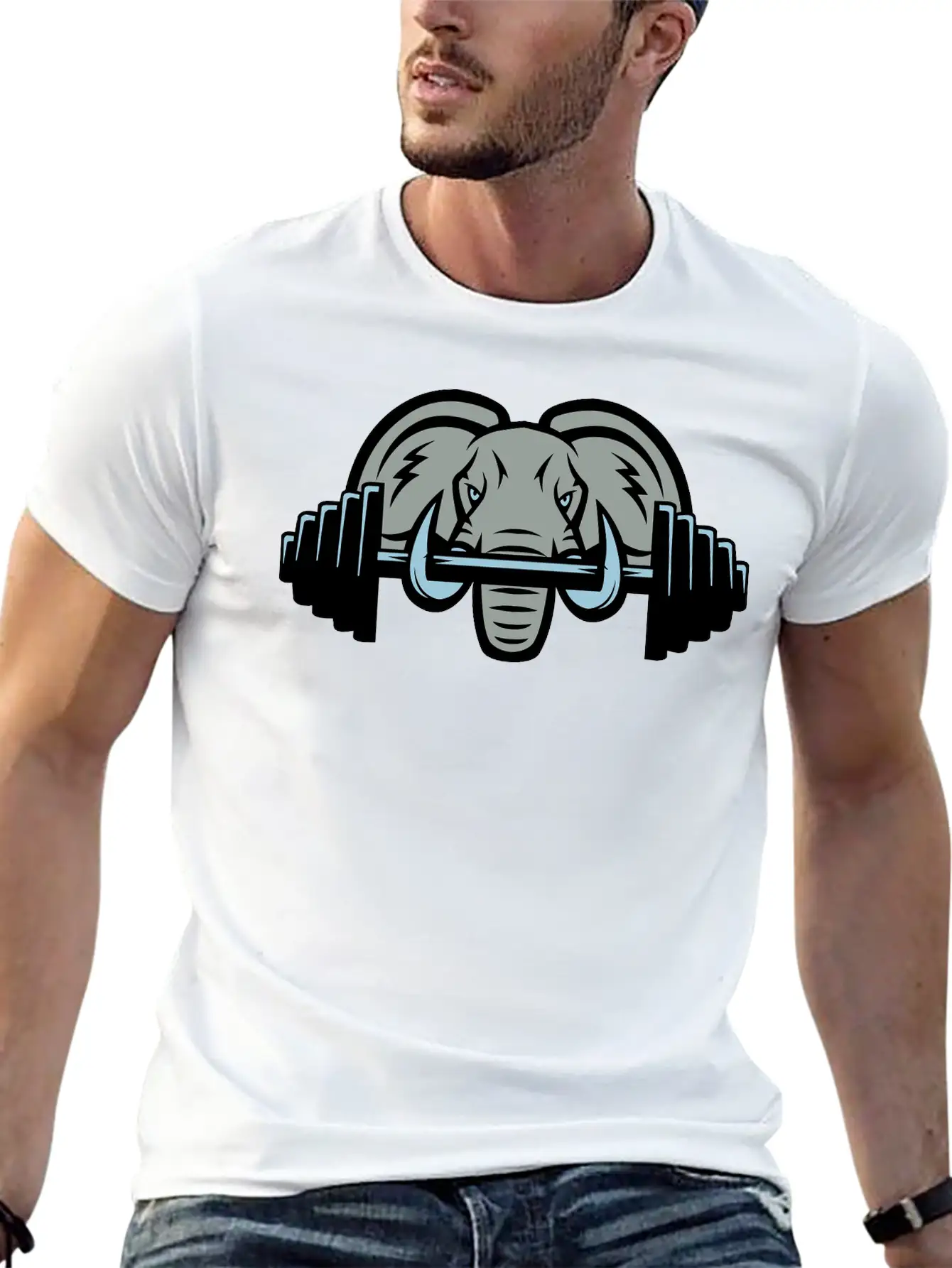 Strong Elephant Essential Cotton Tee For Daily Outfits – Unisex Style
