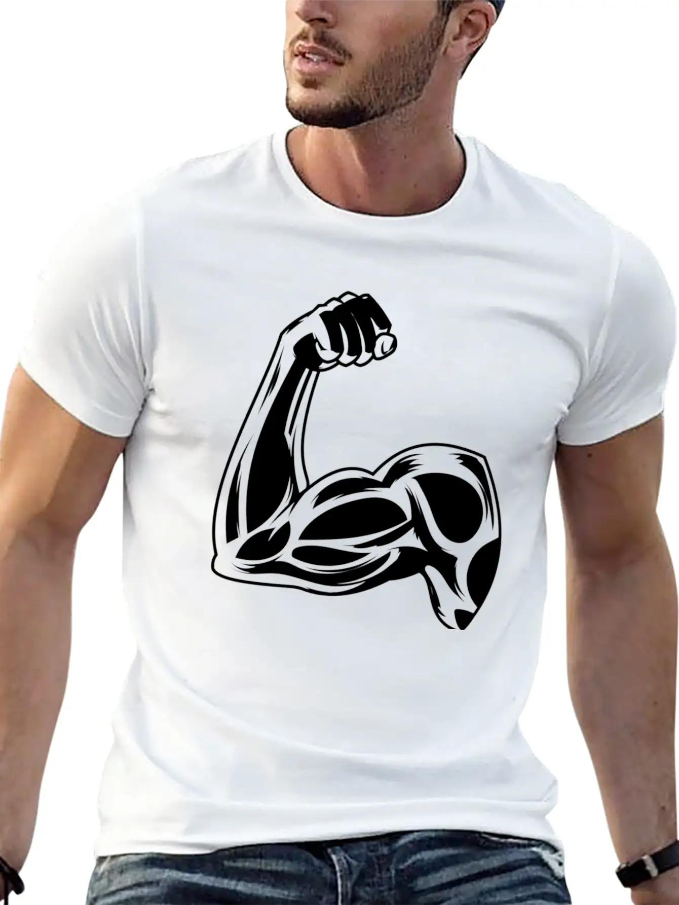 Strong, 💪 Essential Cotton Tee For Daily Outfits – Unisex Style