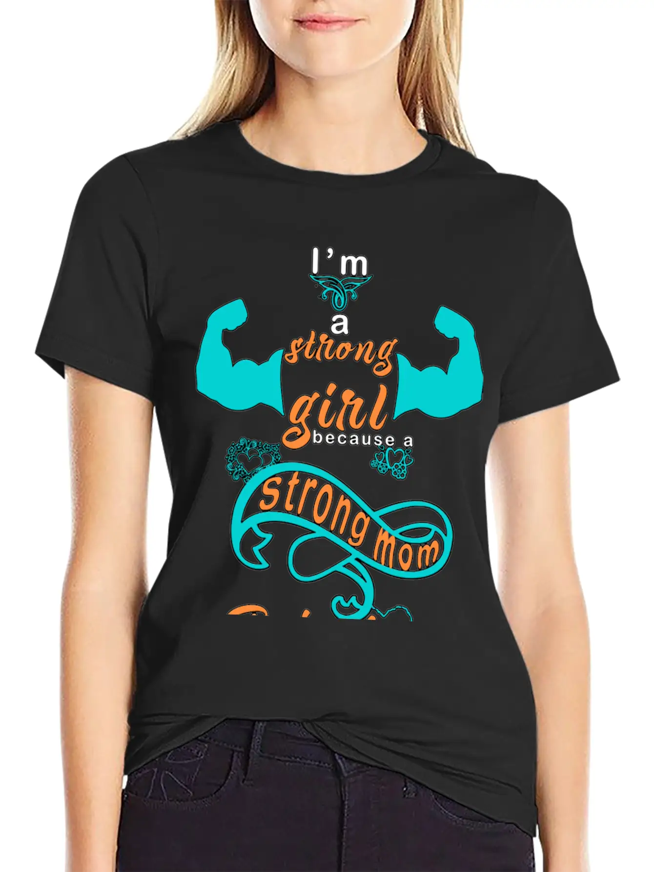 Strong Girl By A Strong Mom Soft Cotton Short Sleeve Tee – Unisex Wardrobe Staple