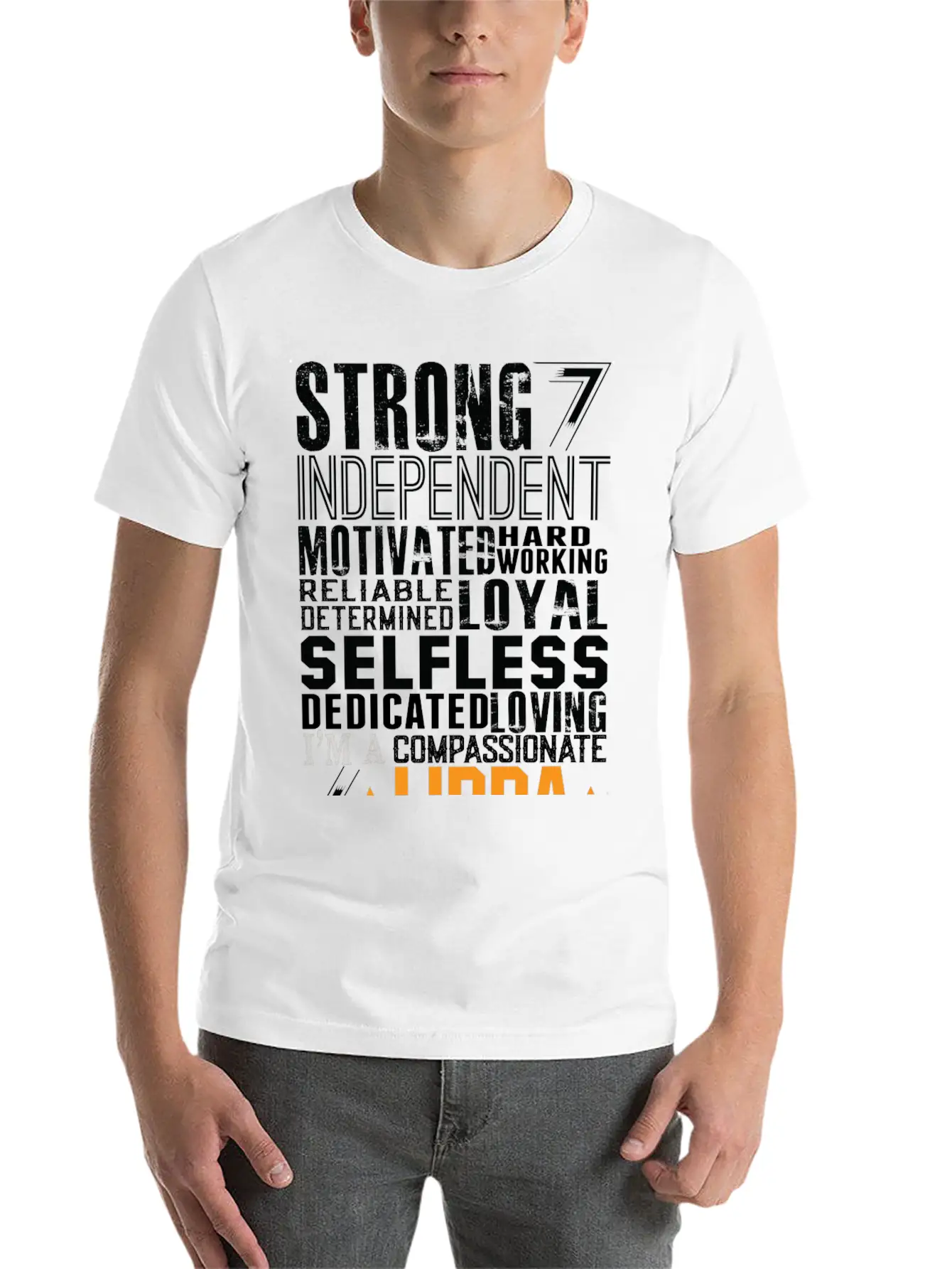 Strong Independent Motivated Libra Lightweight Cotton T-Shirt – Daily Comfort Graphic Shirt