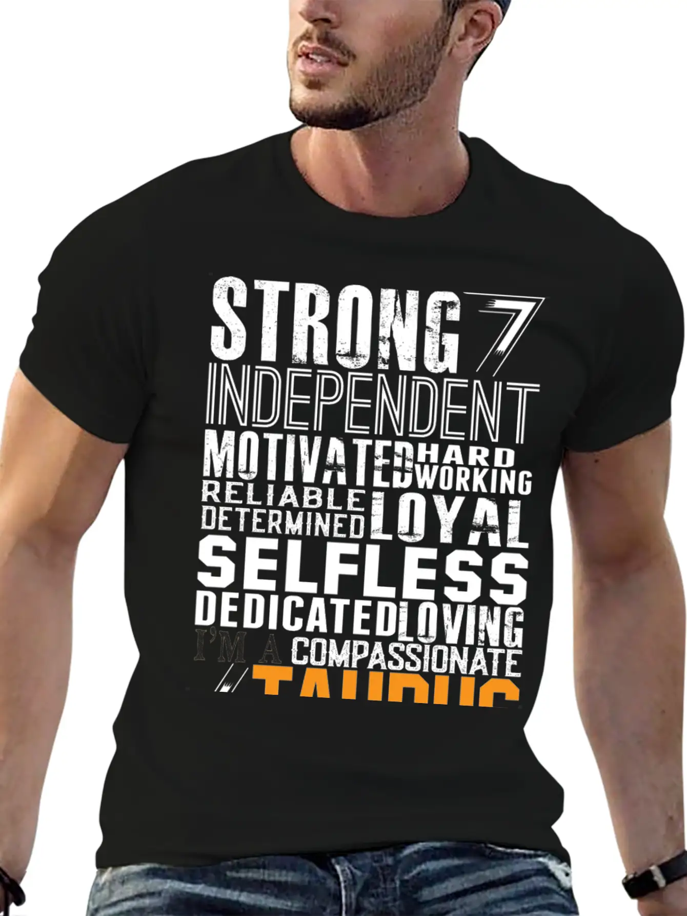Strong Independent Motivated Taurus Classic Fit Graphic Tee For Daily Comfort – Unisex Cotton Shirt