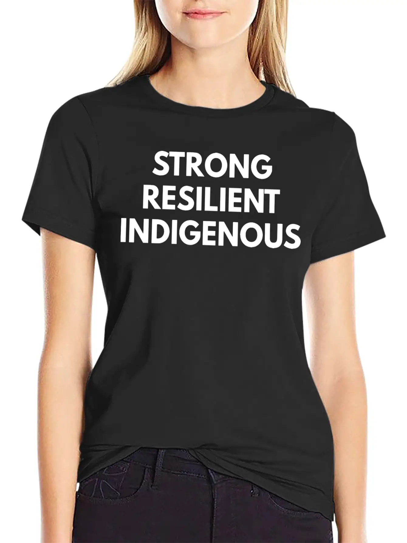 Strong Resilient Indigenous Lightweight Cotton T-Shirt – Daily Comfort Graphic Shirt