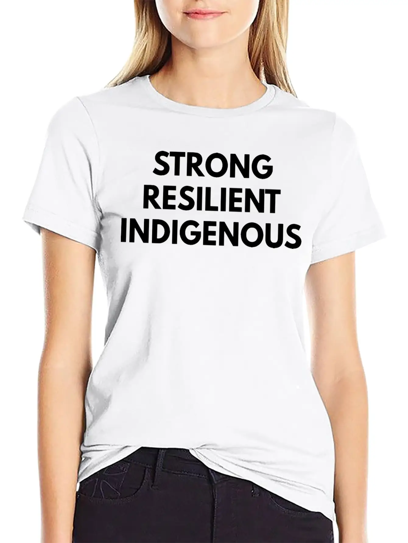 Strong Resilient Indigenous Lightweight Cotton T-Shirt – Daily Comfort Graphic Shirt