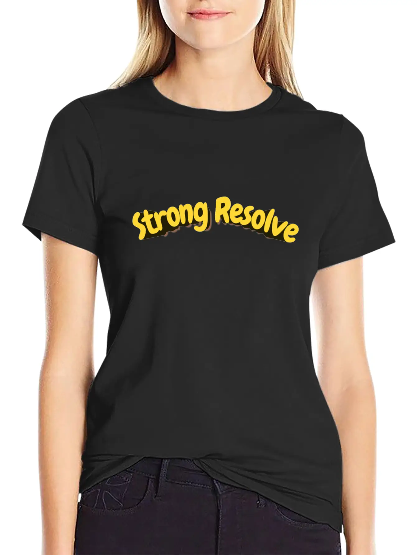 Strong Resolve Basic Graphic T-Shirt – Daily Comfort In Soft Cotton