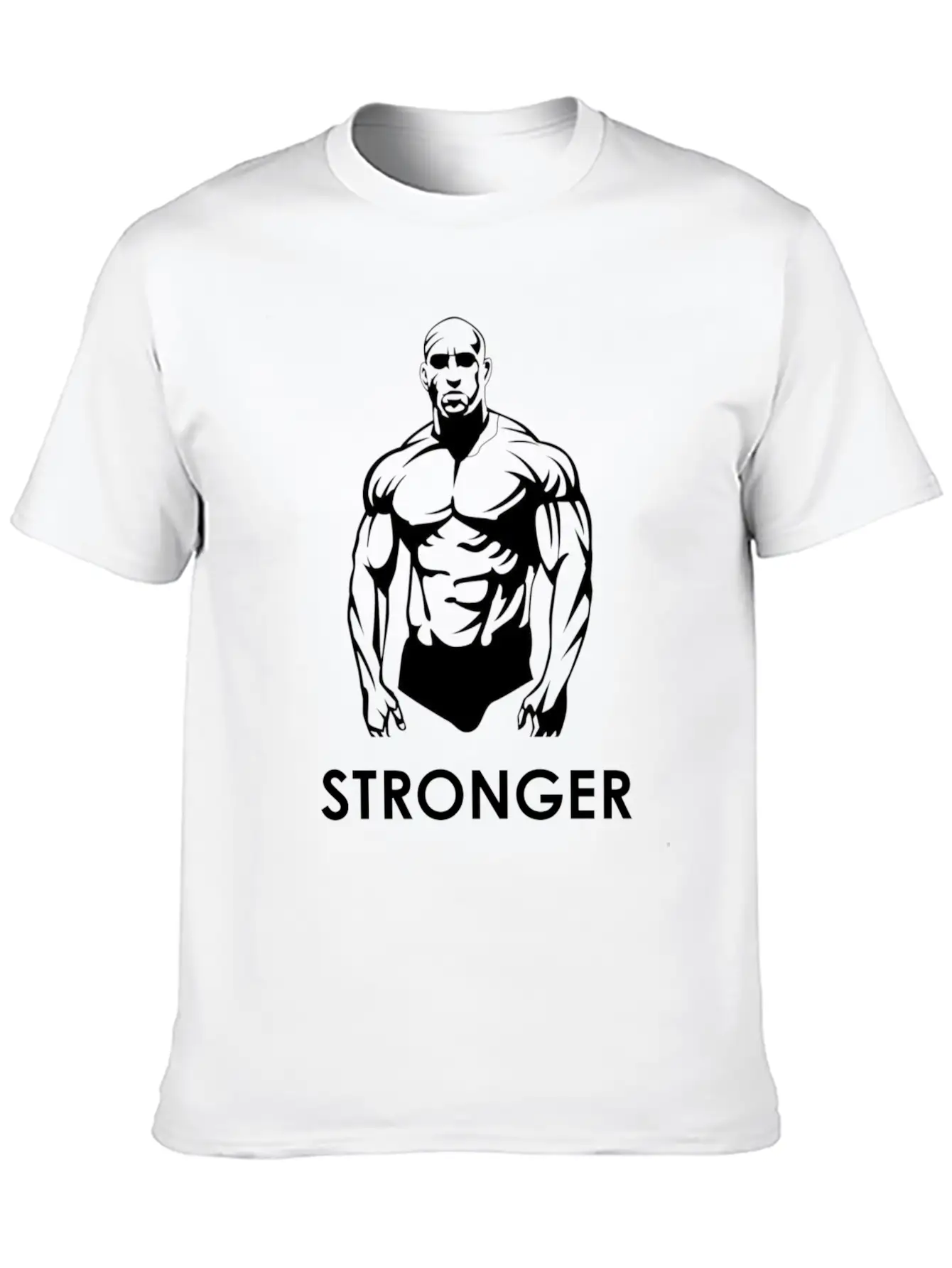 Stronger Print Lightweight Cotton T-Shirt – Daily Comfort Graphic Shirt