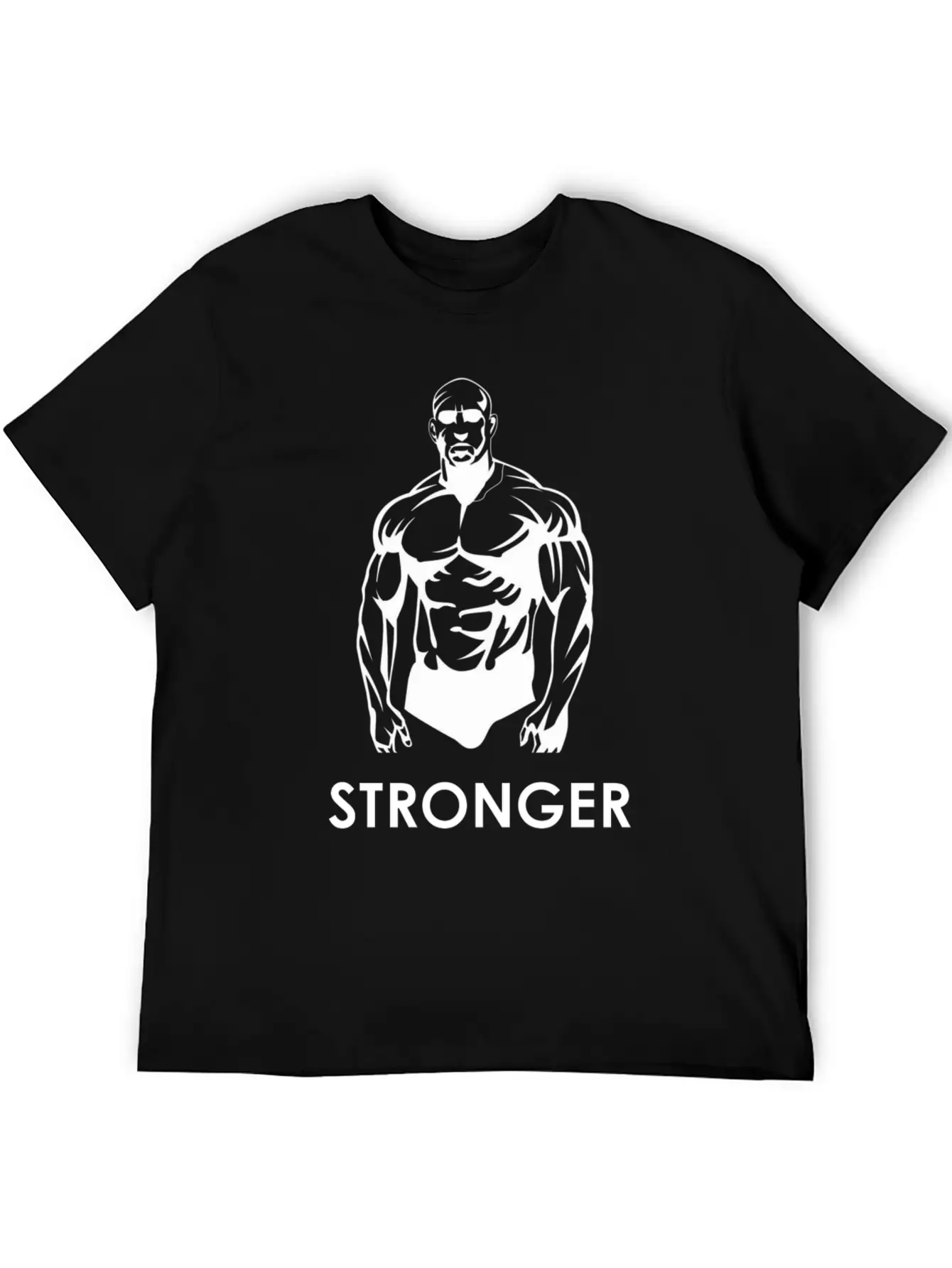 Stronger Print Lightweight Cotton T-Shirt – Daily Comfort Graphic Shirt