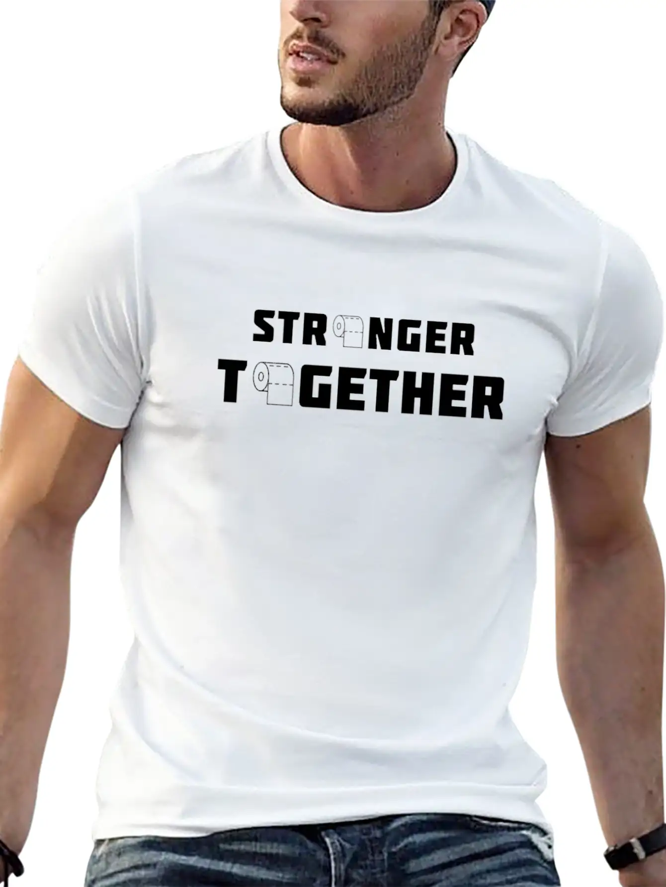 Stronger Together — Toilet Rolls Basic Graphic T-Shirt – Daily Comfort In Soft Cotton
