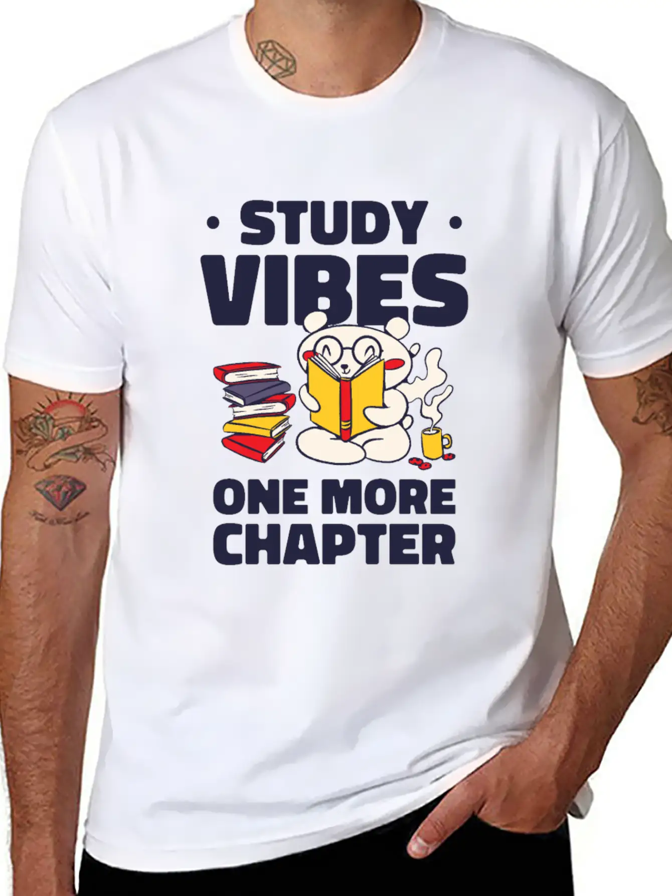 Studying Student Learning Bear Lover Bookworm Bear Classic Fit Graphic Tee For Daily Comfort – Unisex Cotton Shirt