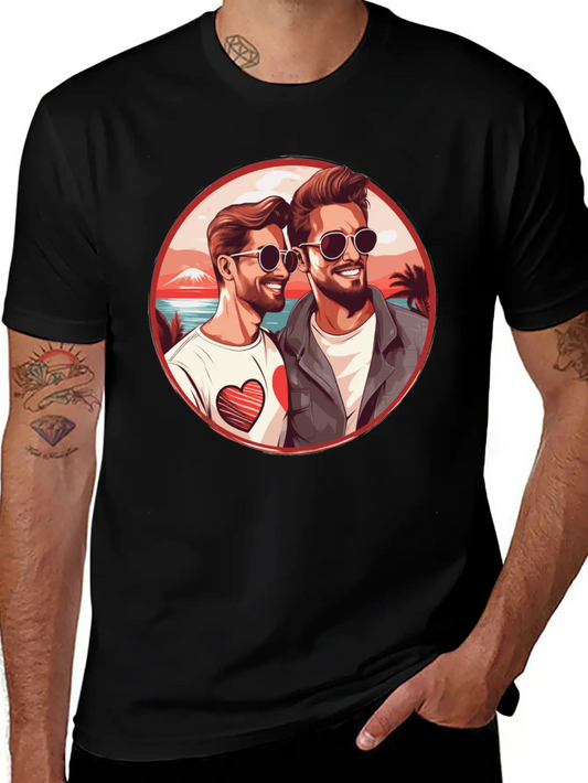 Stylish LGBT Gay Valentines Outfit Idea For Gays Essential Cotton Tee For Daily Outfits – Unisex Style