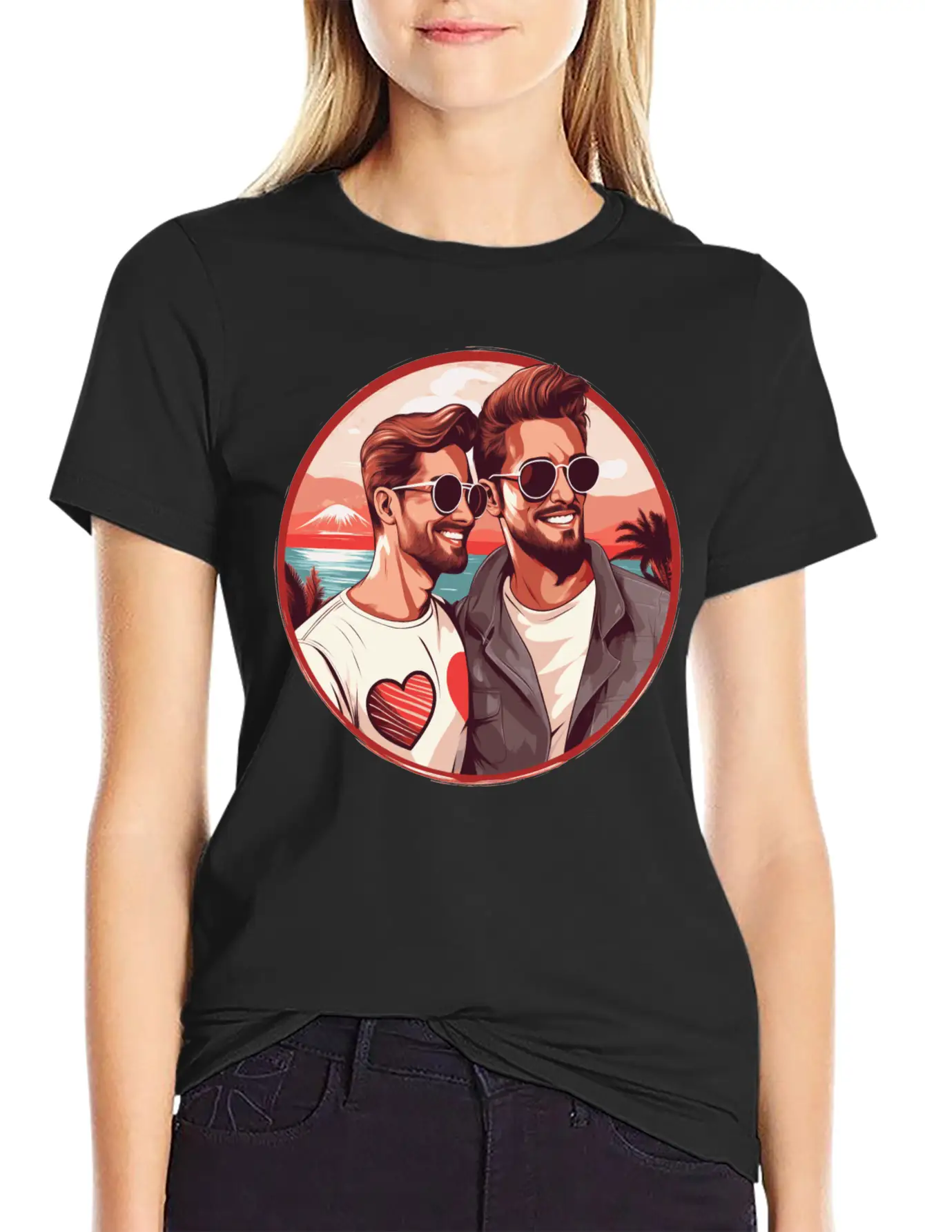 Stylish LGBT Gay Valentines Outfit Idea For Gays Essential Cotton Tee For Daily Outfits – Unisex Style