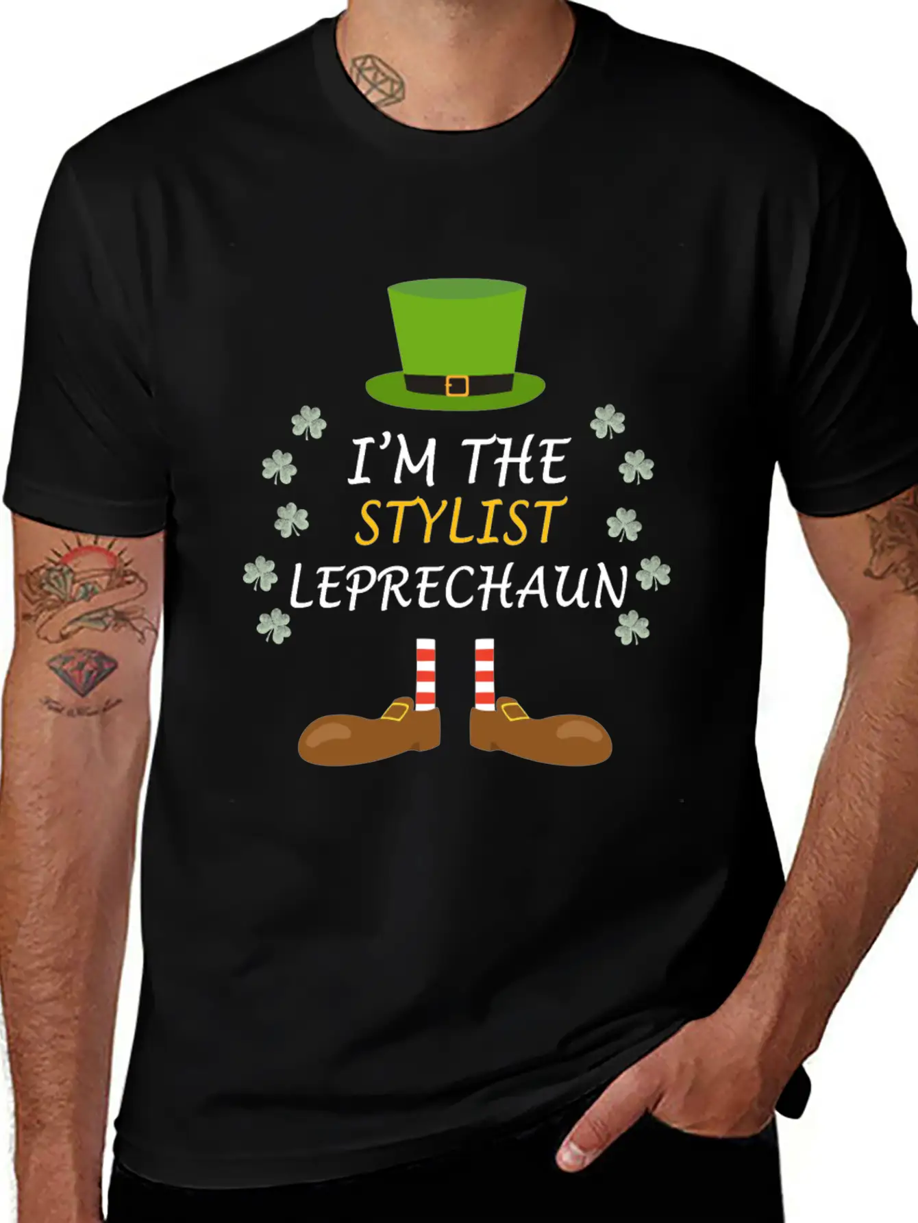 Stylist Leprechaun St Patricks Day Outfit Costume Soft Cotton Short Sleeve Tee – Unisex Wardrobe Staple