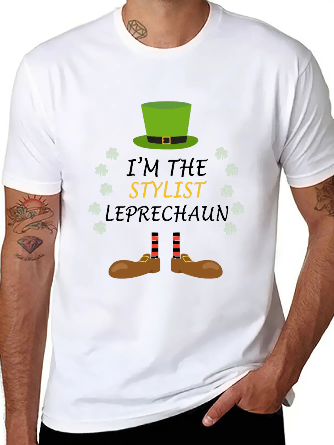 Stylist Leprechaun St Patricks Day Outfit Costume Soft Cotton Short Sleeve Tee – Unisex Wardrobe Staple