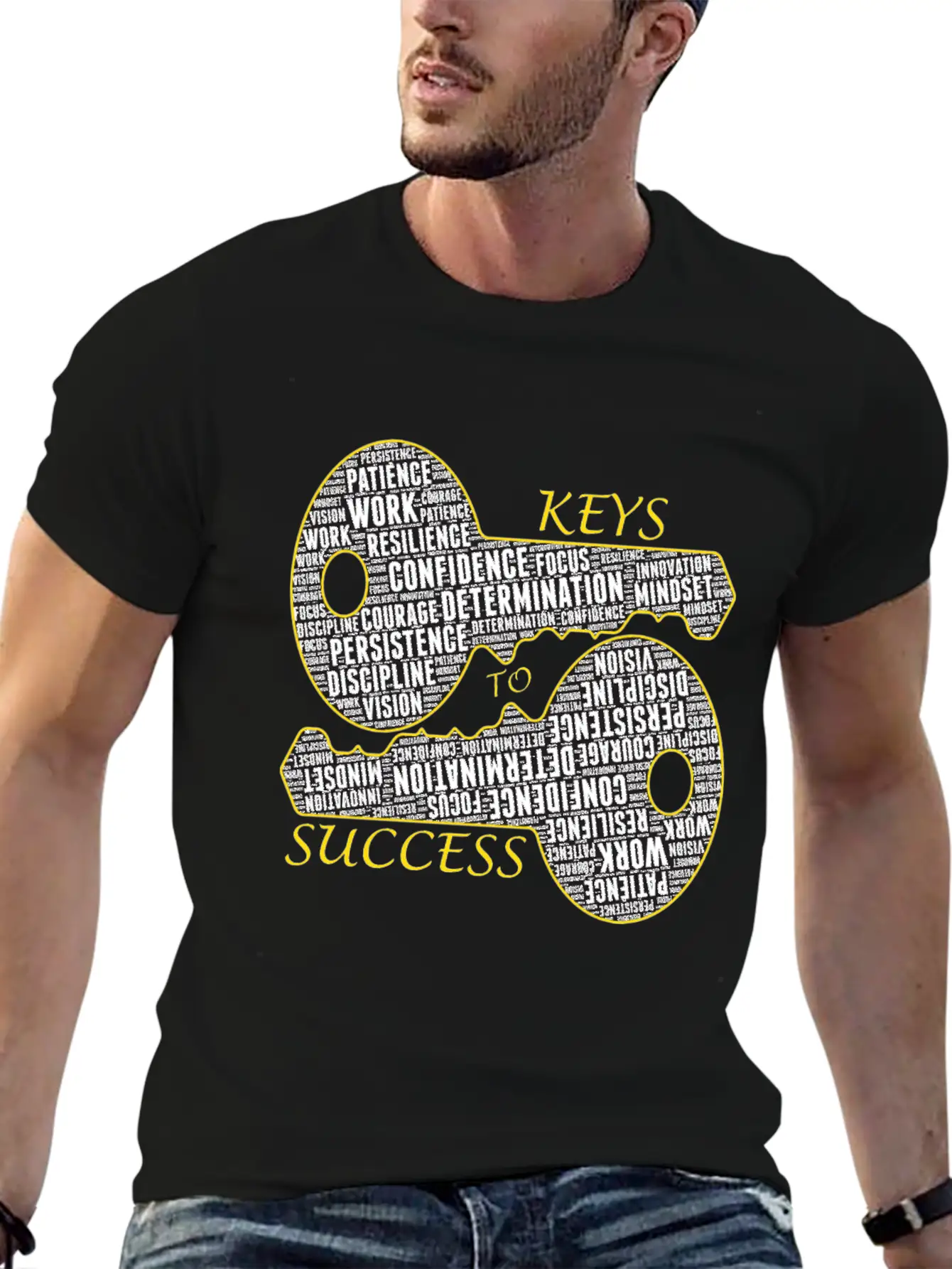 Success - Motivational Gift Modern Fit Casual T-Shirt ��� Clean And Versatile Design