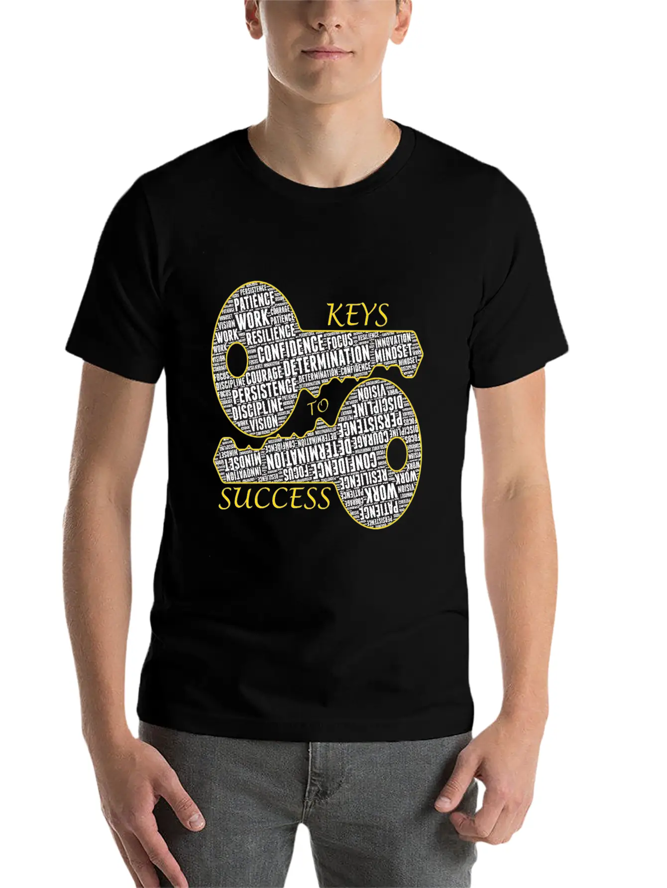 Success - Motivational Gift Modern Fit Casual T-Shirt ��� Clean And Versatile Design