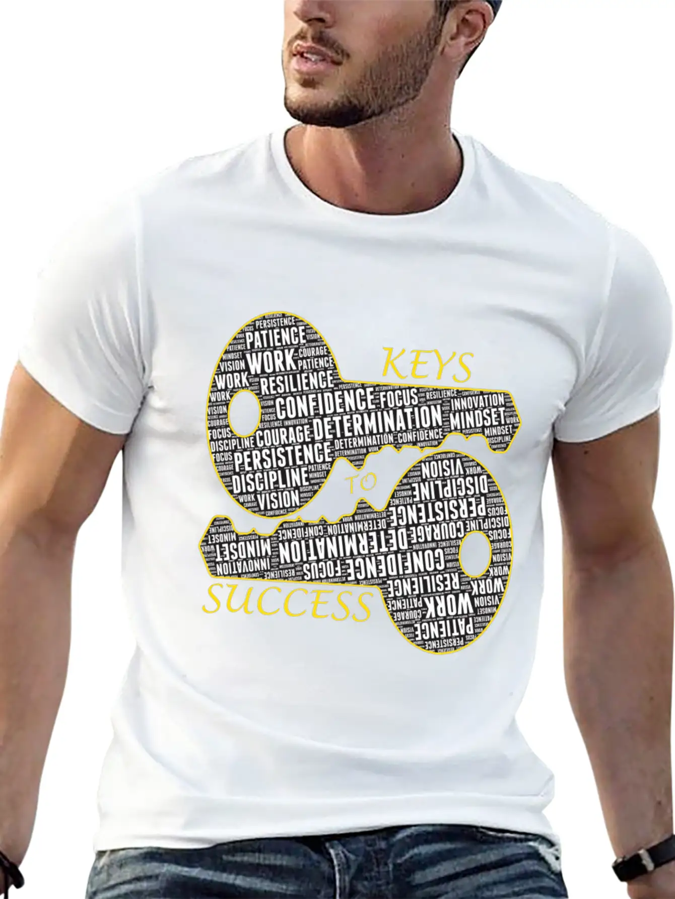 Success - Motivational Gift Modern Fit Casual T-Shirt ��� Clean And Versatile Design