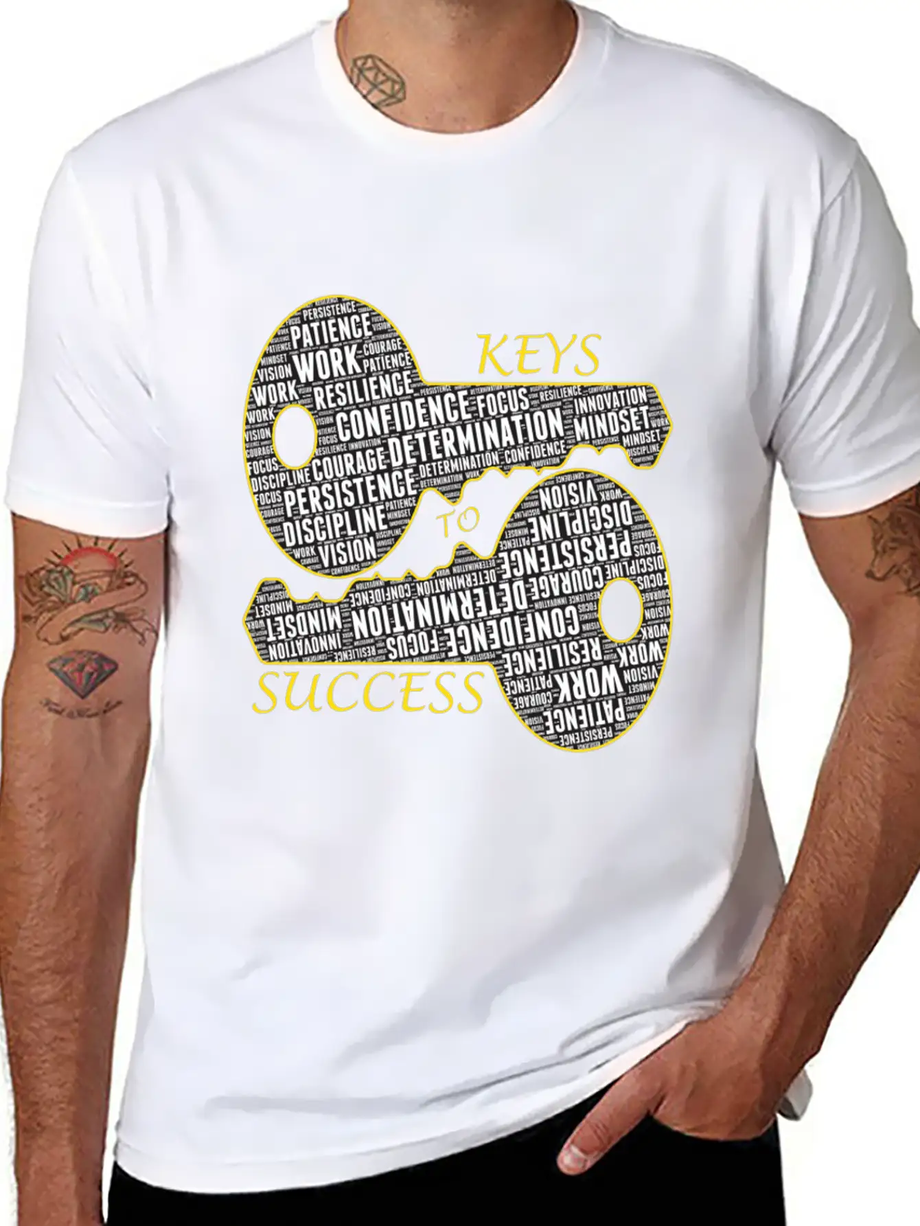 Success - Motivational Gift Modern Fit Casual T-Shirt ��� Clean And Versatile Design