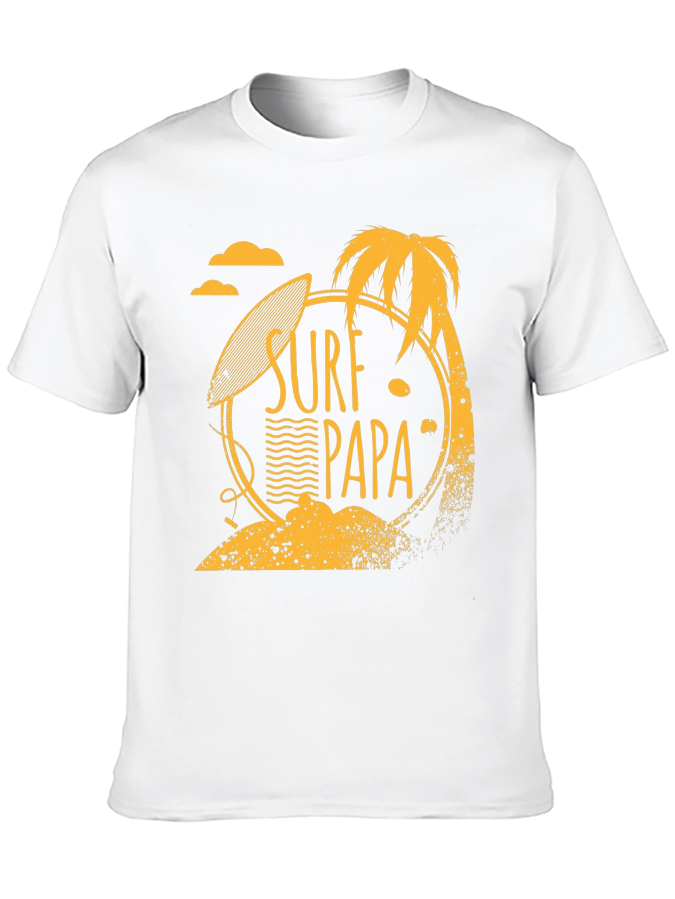 Surf Papa Graphic T-Shirt - Black Cotton Tee