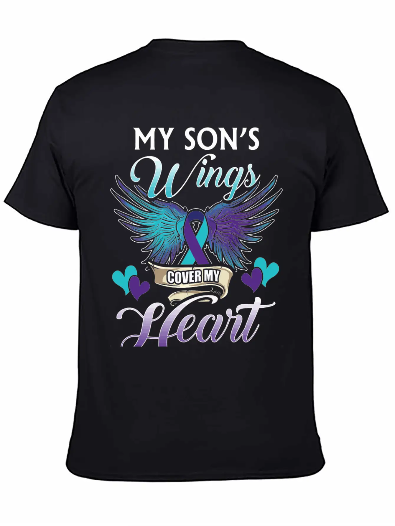 Suicide Memory Of Son Wings Cover Heart Classic Fit Graphic Tee For Daily Comfort – Unisex Cotton Shirt
