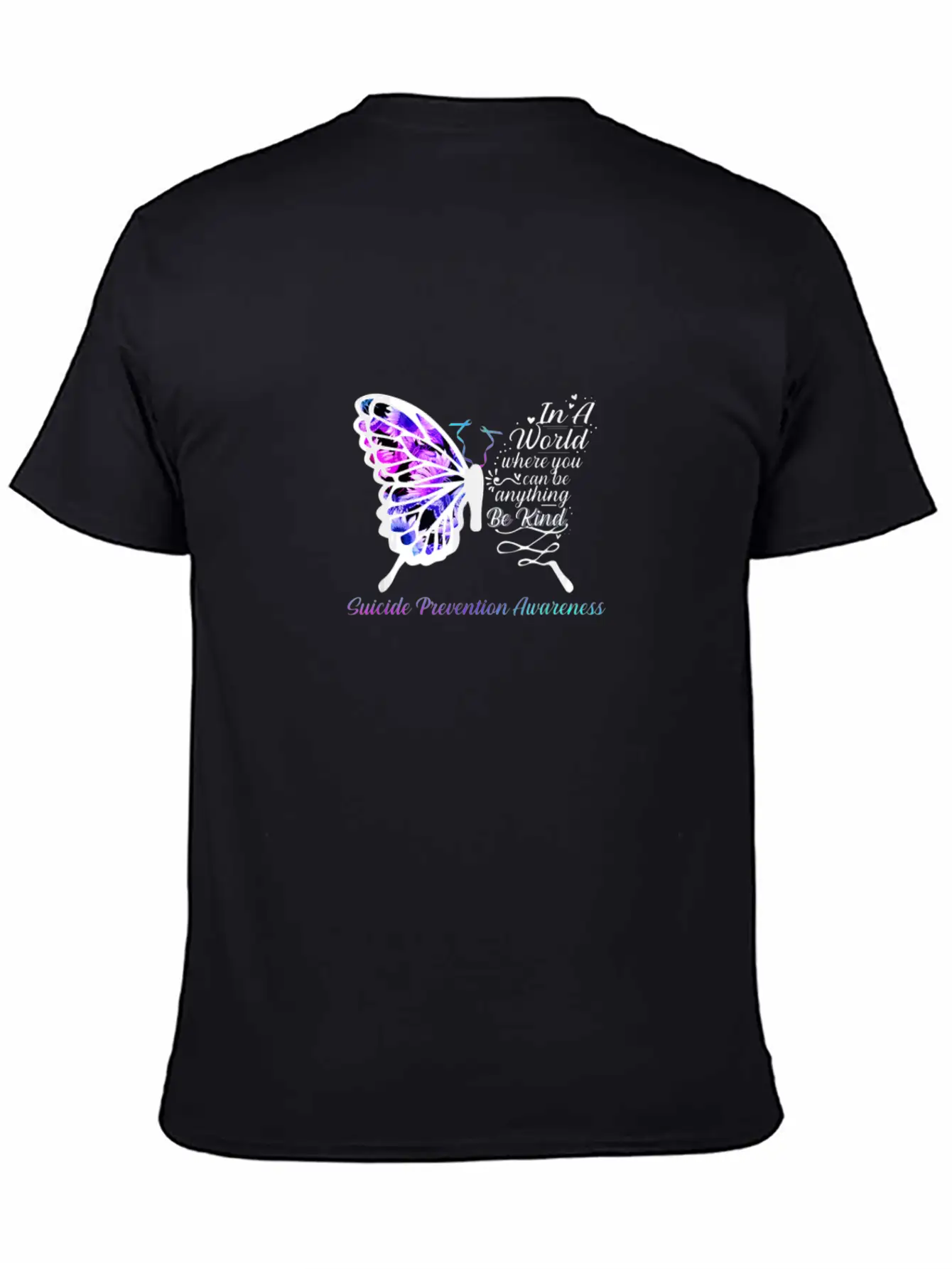 Suicide Prevention Awareness Sunflower Butterfly Classic Fit Graphic Tee For Daily Comfort – Unisex Cotton Shirt