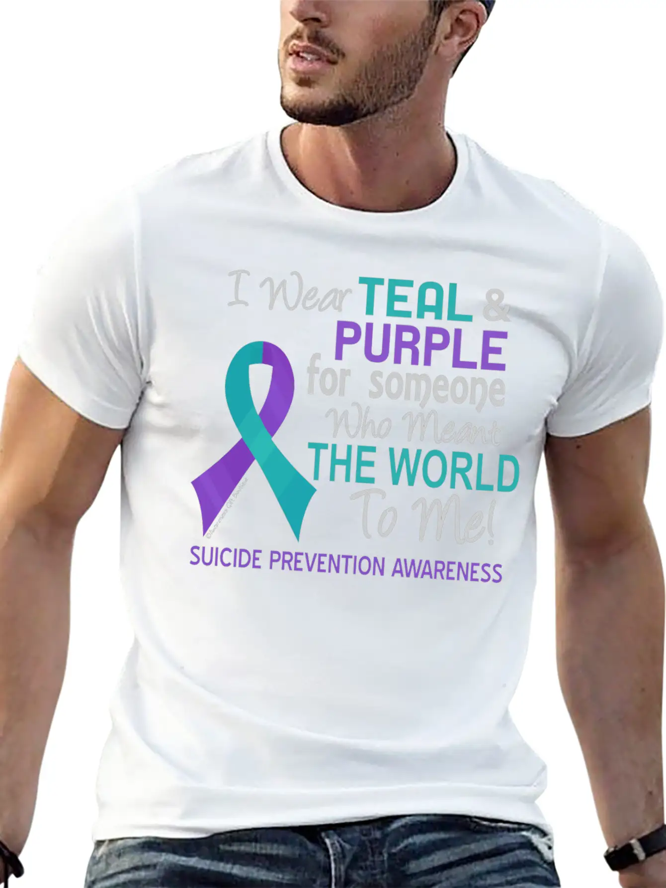 Suicide Prevention For Someone Who Meant World To Modern Fit Casual T-Shirt – Clean And Versatile Design