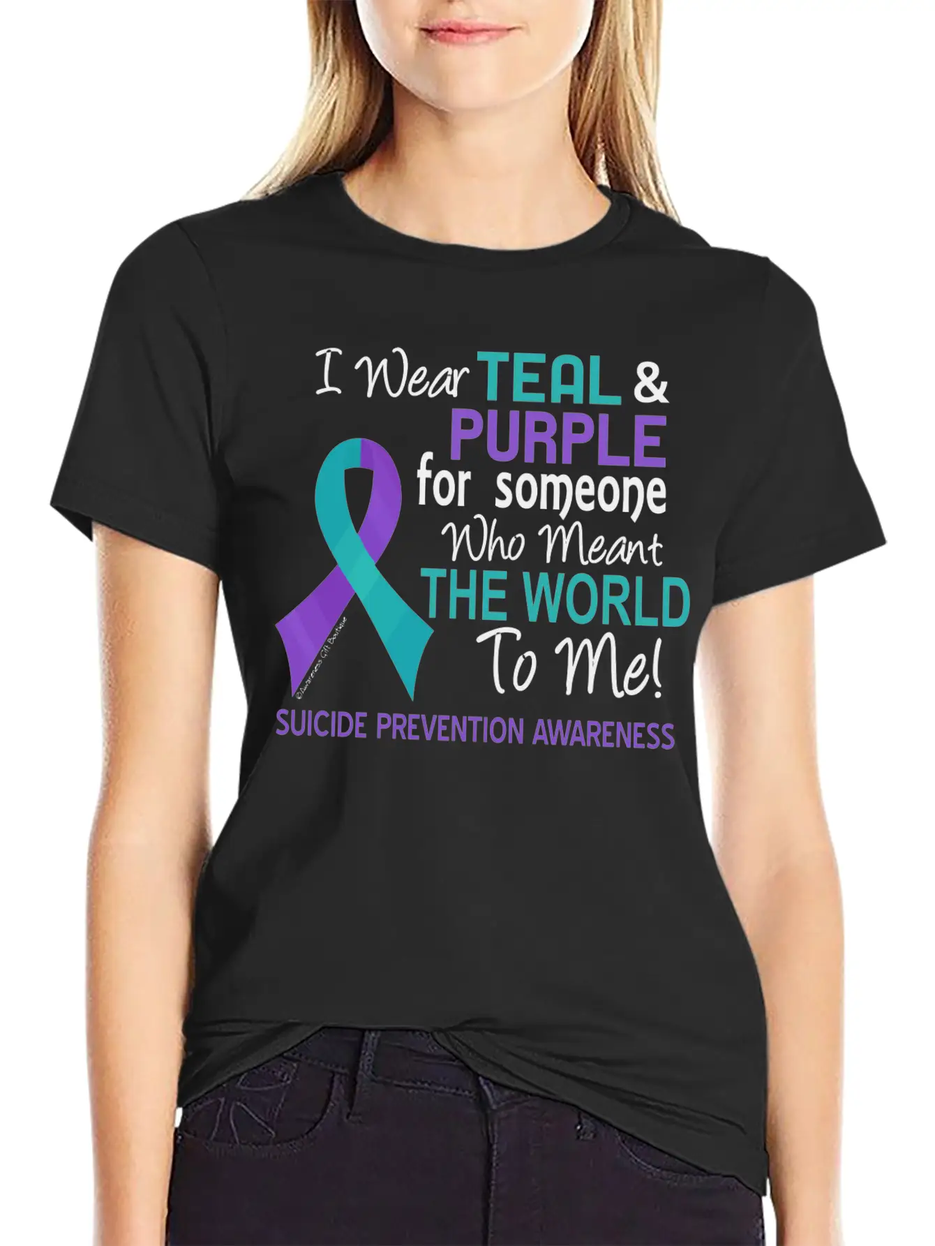 Suicide Prevention For Someone Who Meant World To Modern Fit Casual T-Shirt – Clean And Versatile Design