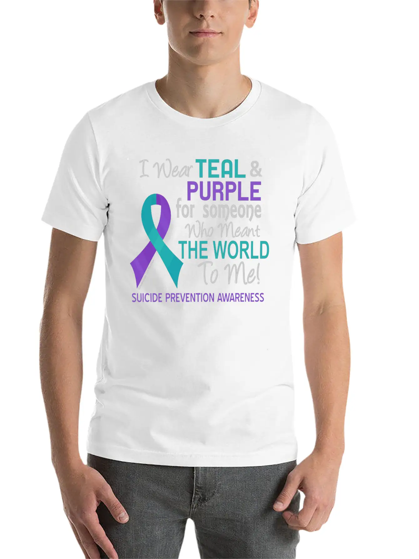Suicide Prevention For Someone Who Meant World To Modern Fit Casual T-Shirt – Clean And Versatile Design