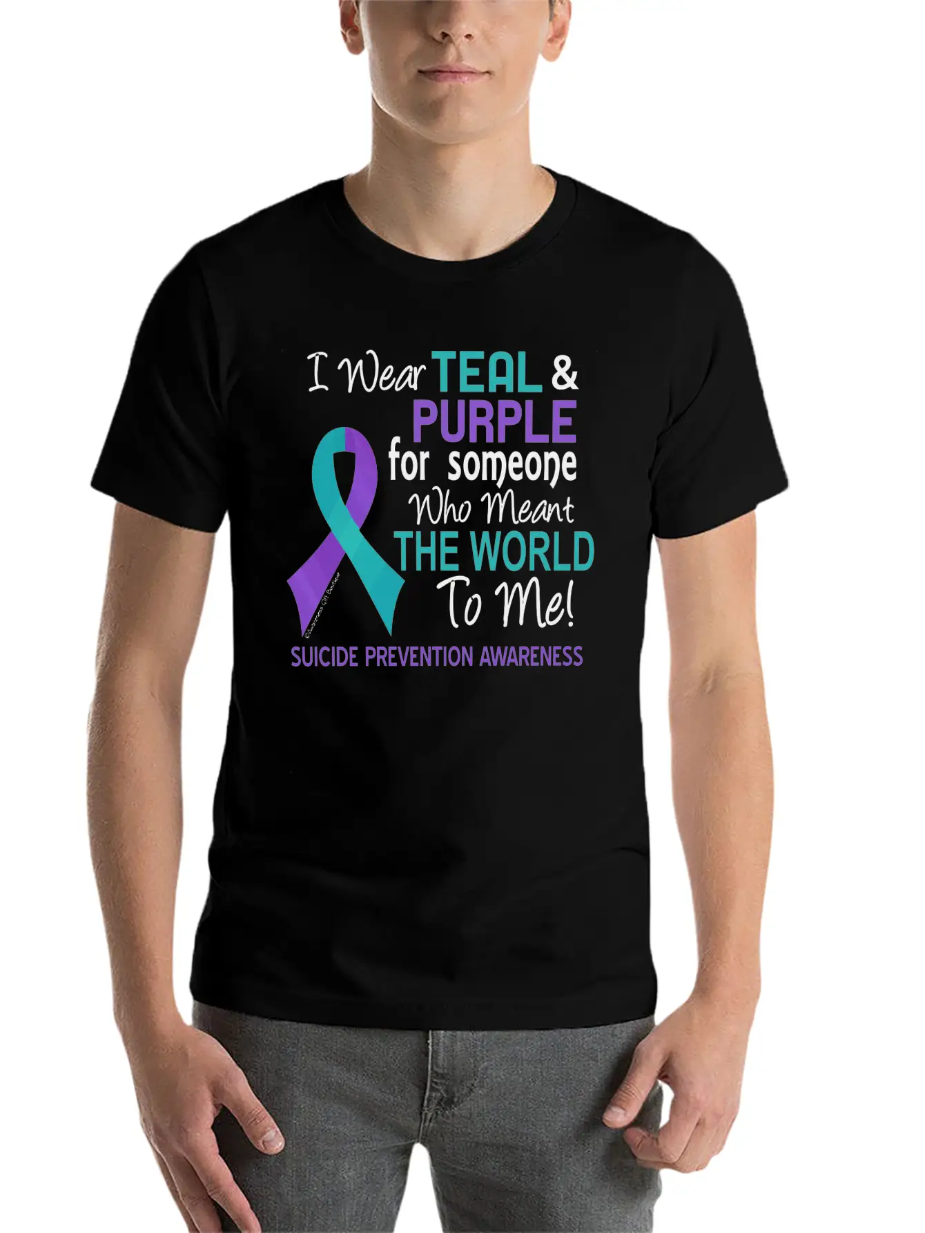 Suicide Prevention For Someone Who Meant World To Modern Fit Casual T-Shirt – Clean And Versatile Design