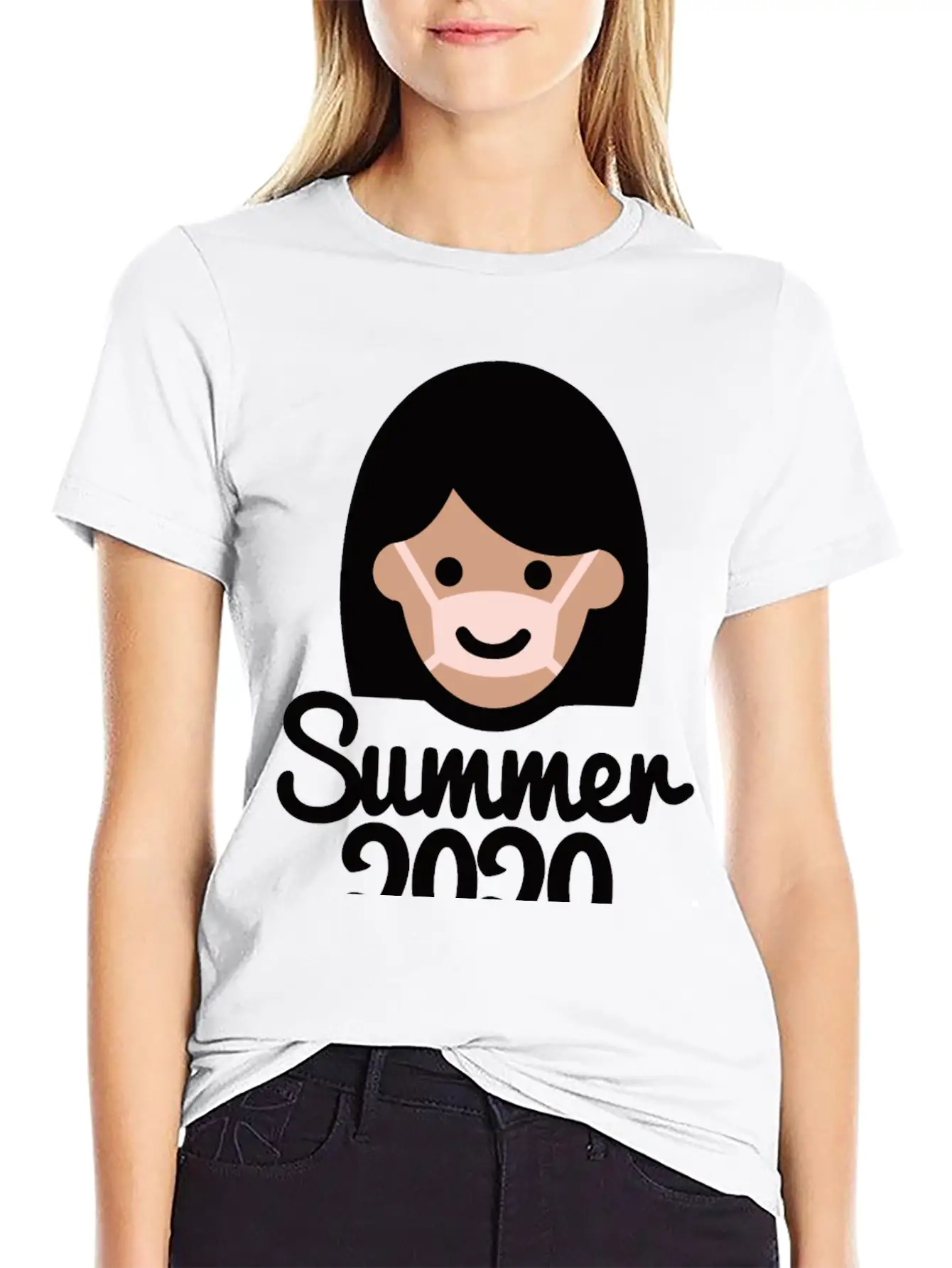 Summer 2020 Face Mask Sun Tanning Holiday Corona Modern Fit Casual T-Shirt – Clean And Versatile Design