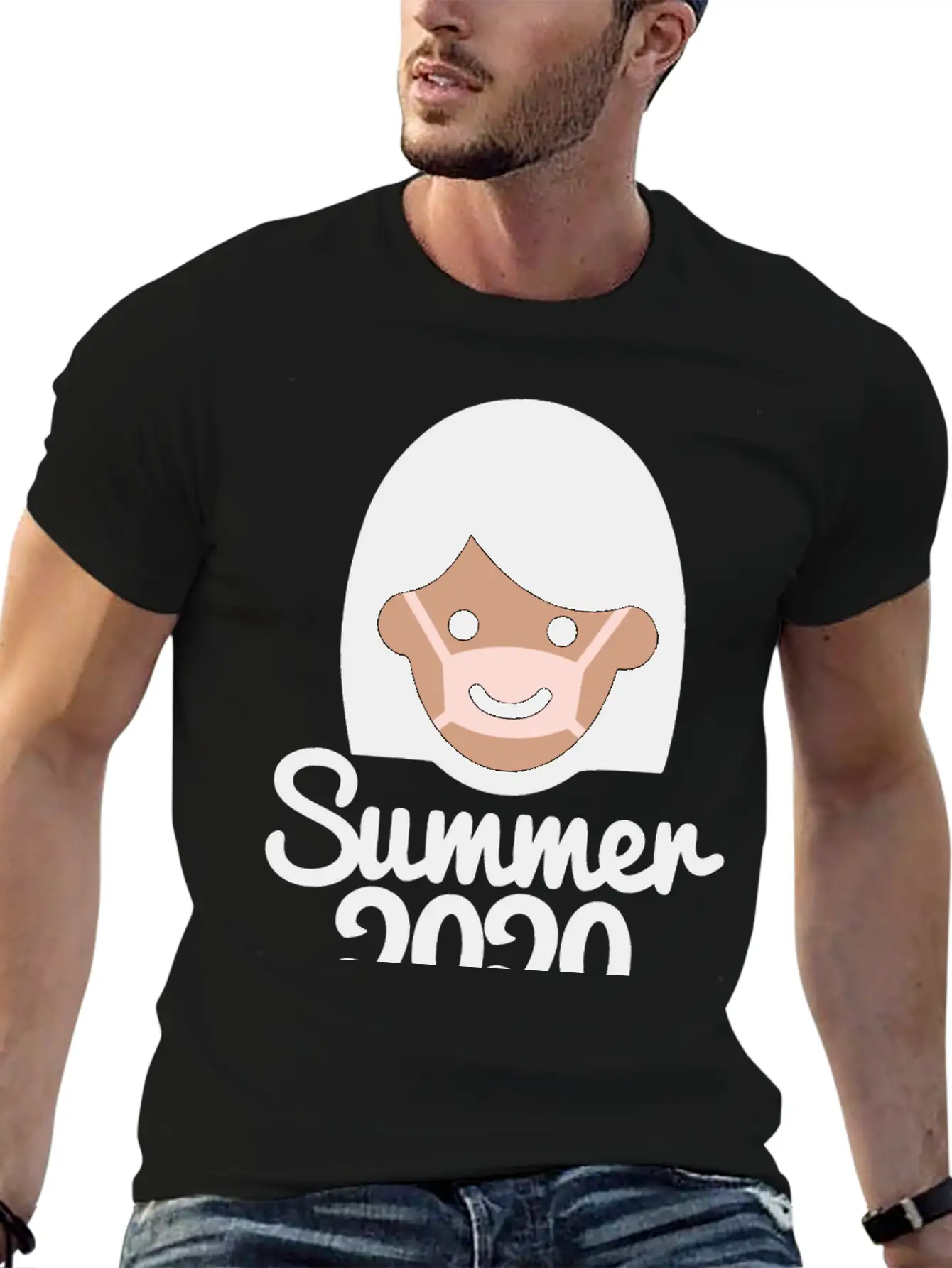 Summer 2020 Face Mask Sun Tanning Holiday Corona Modern Fit Casual T-Shirt – Clean And Versatile Design