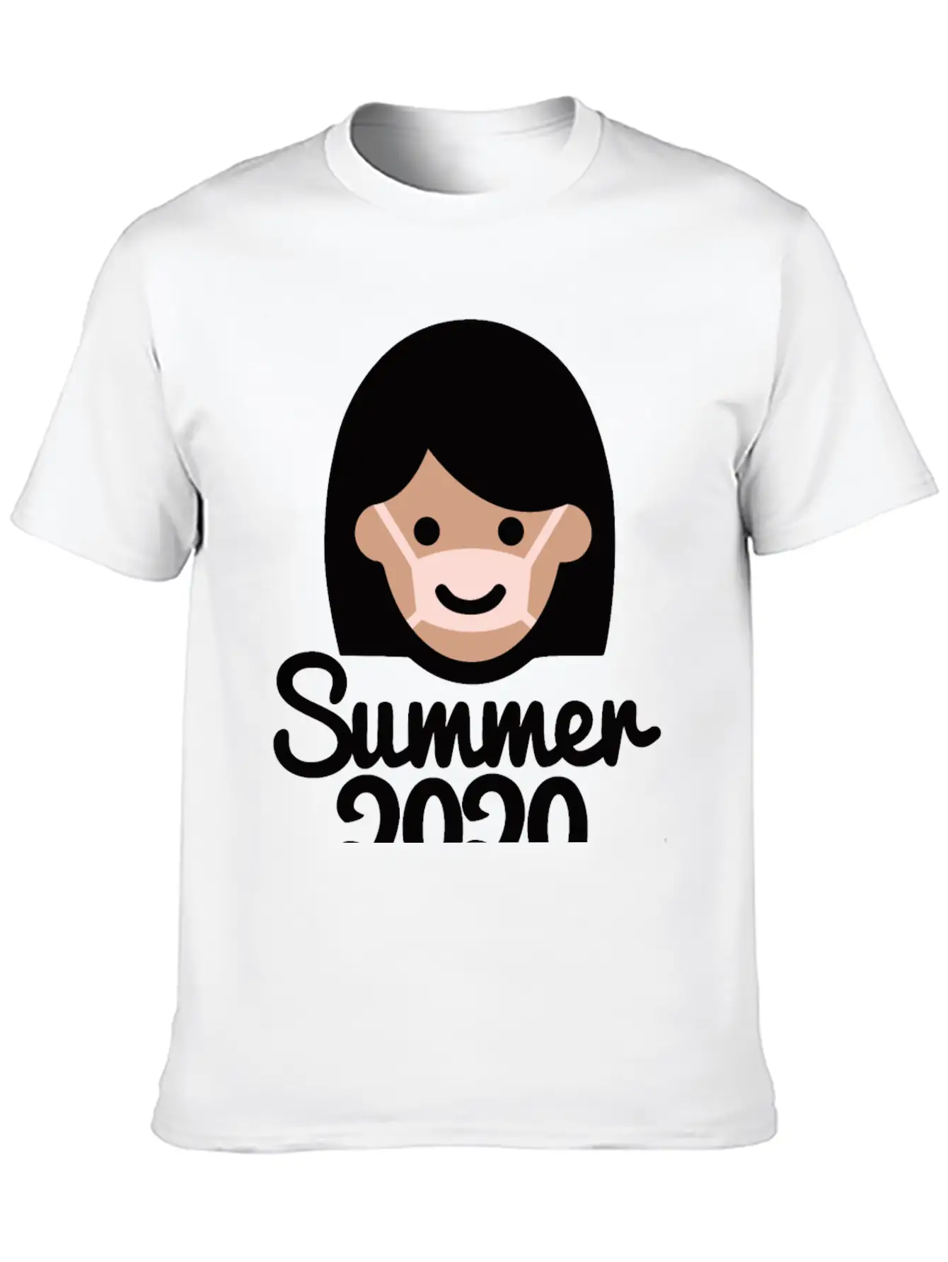Summer 2020 Face Mask Sun Tanning Holiday Corona Modern Fit Casual T-Shirt – Clean And Versatile Design