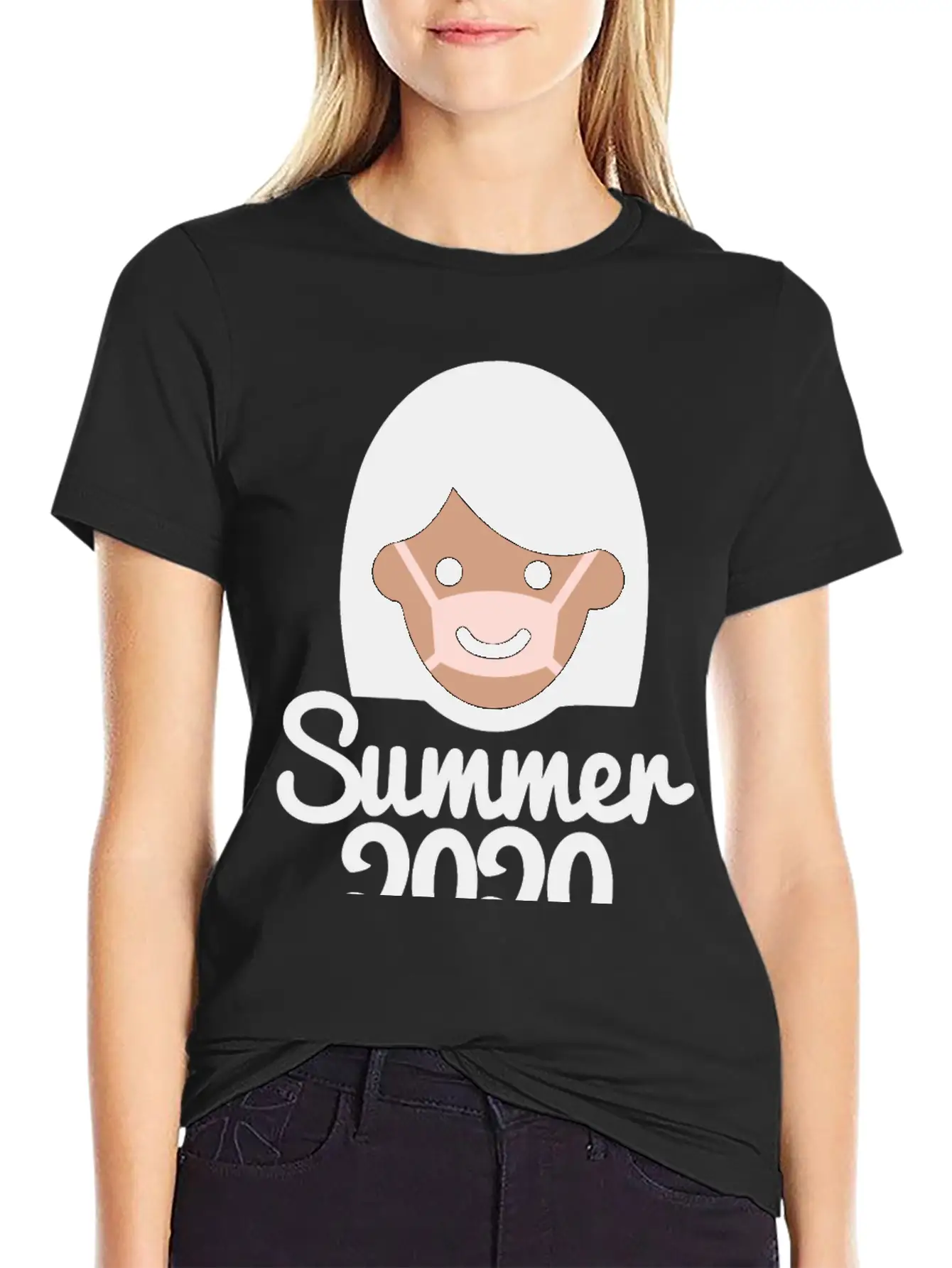 Summer 2020 Face Mask Sun Tanning Holiday Corona Modern Fit Casual T-Shirt – Clean And Versatile Design