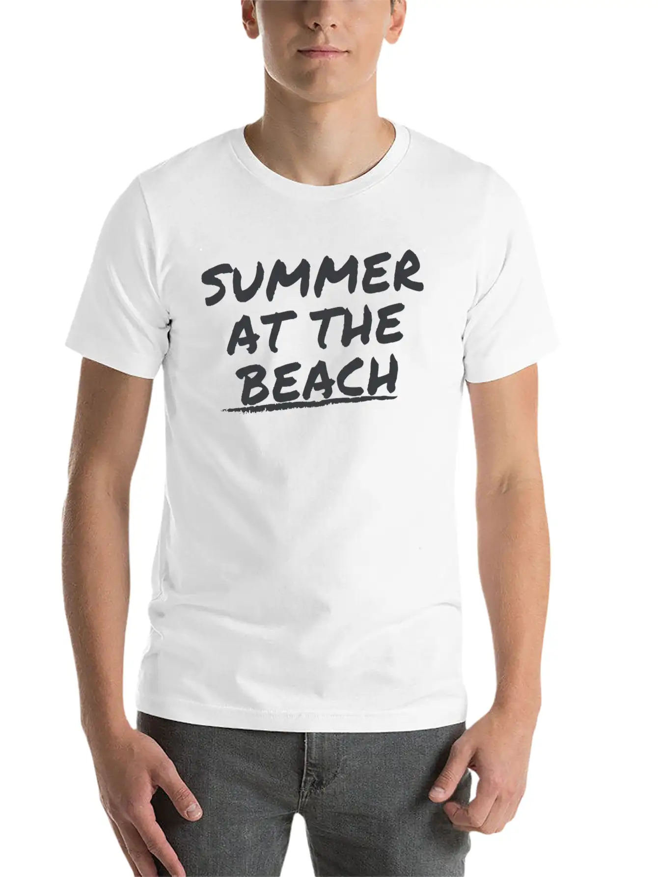 Summer At The Beach Modern Fit Casual T-Shirt – Clean And Versatile Design