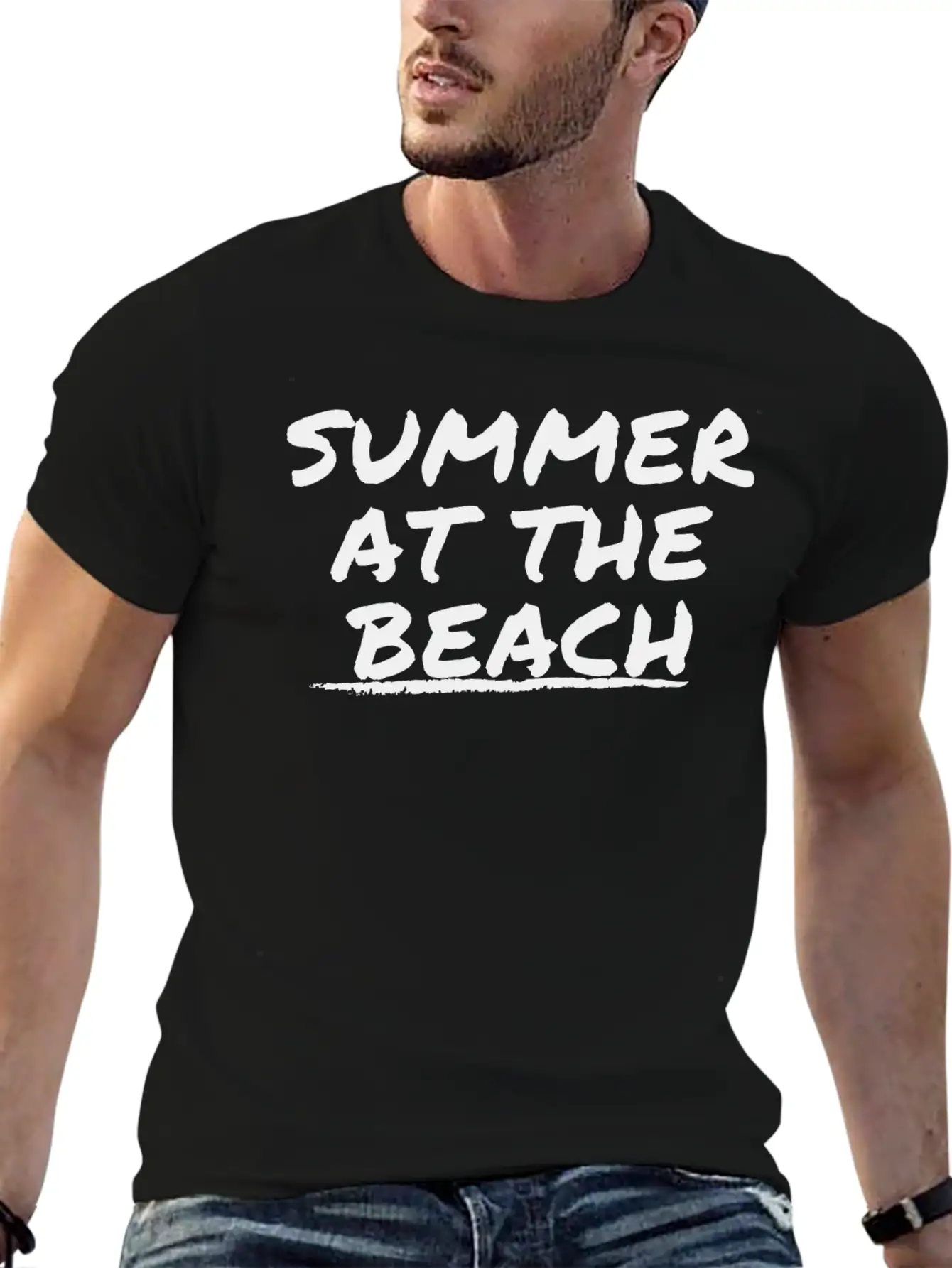 Summer At The Beach Modern Fit Casual T-Shirt – Clean And Versatile Design