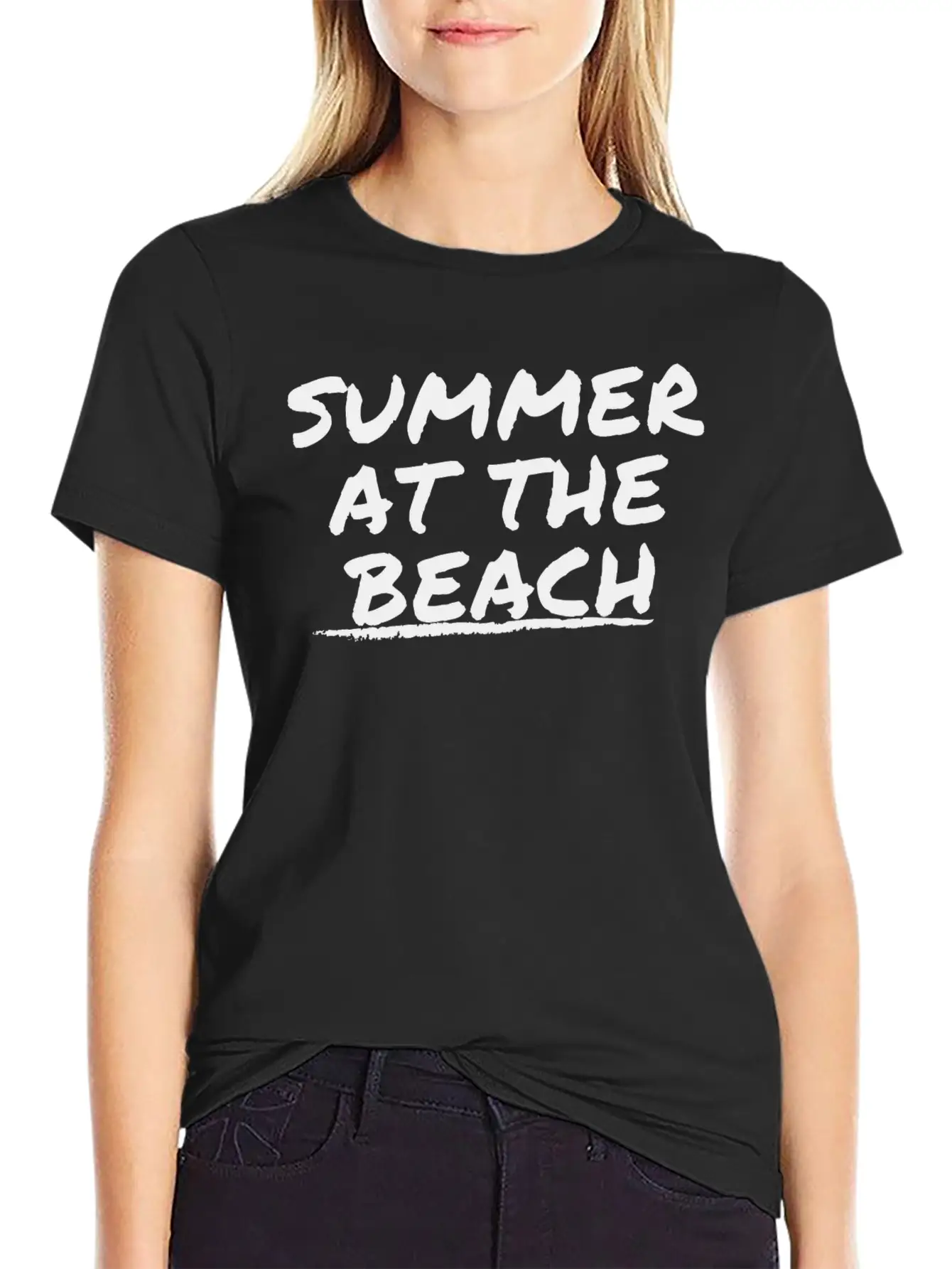 Summer At The Beach Modern Fit Casual T-Shirt – Clean And Versatile Design