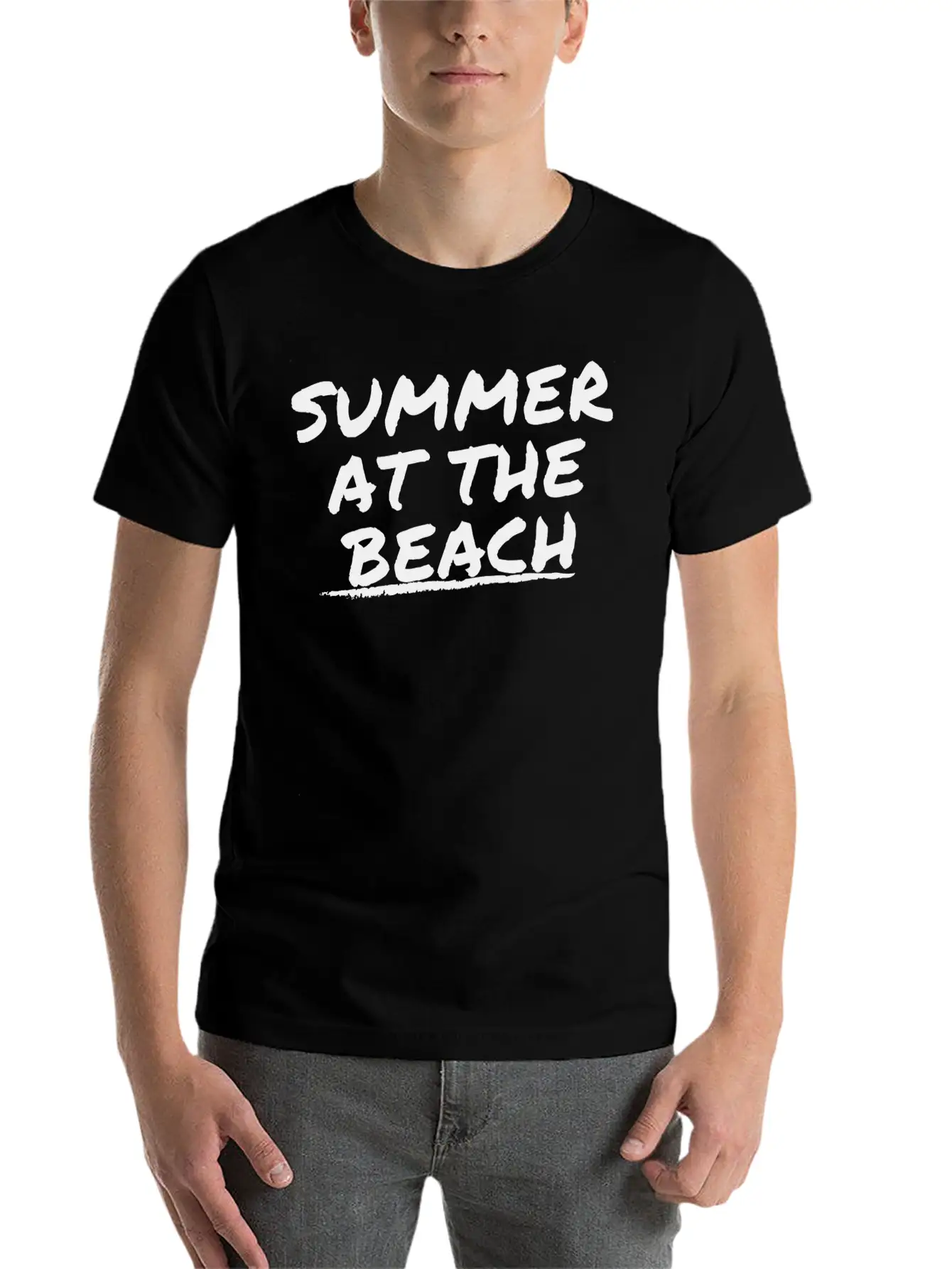 Summer At The Beach Modern Fit Casual T-Shirt – Clean And Versatile Design